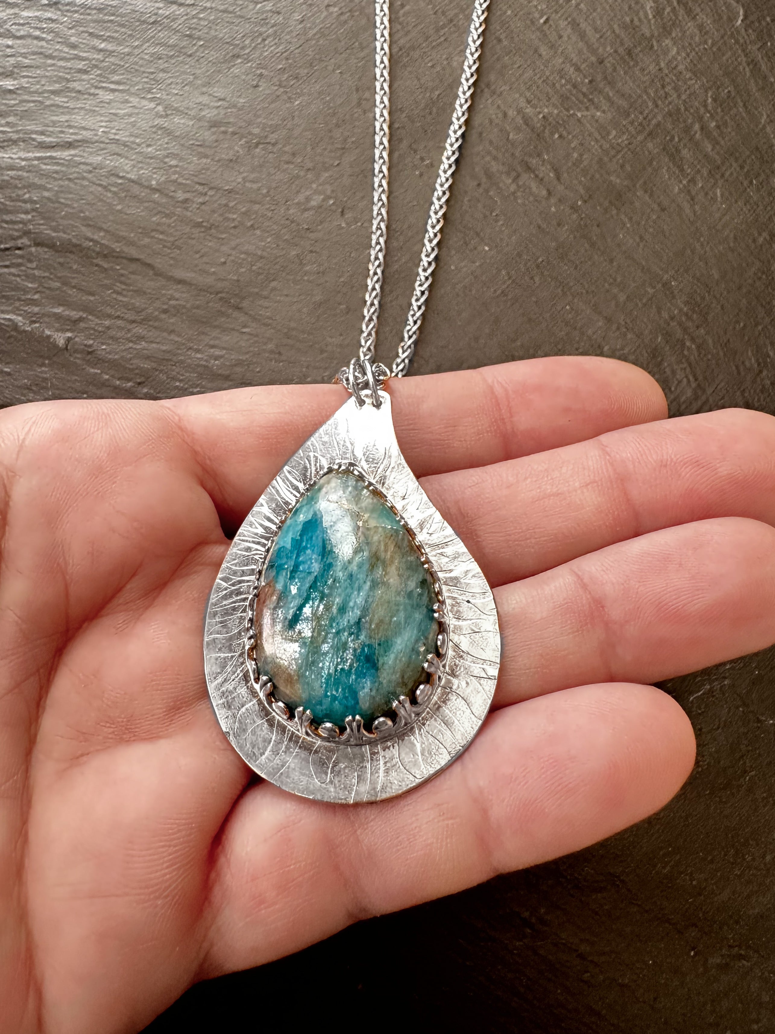 Azure Cascade Necklace