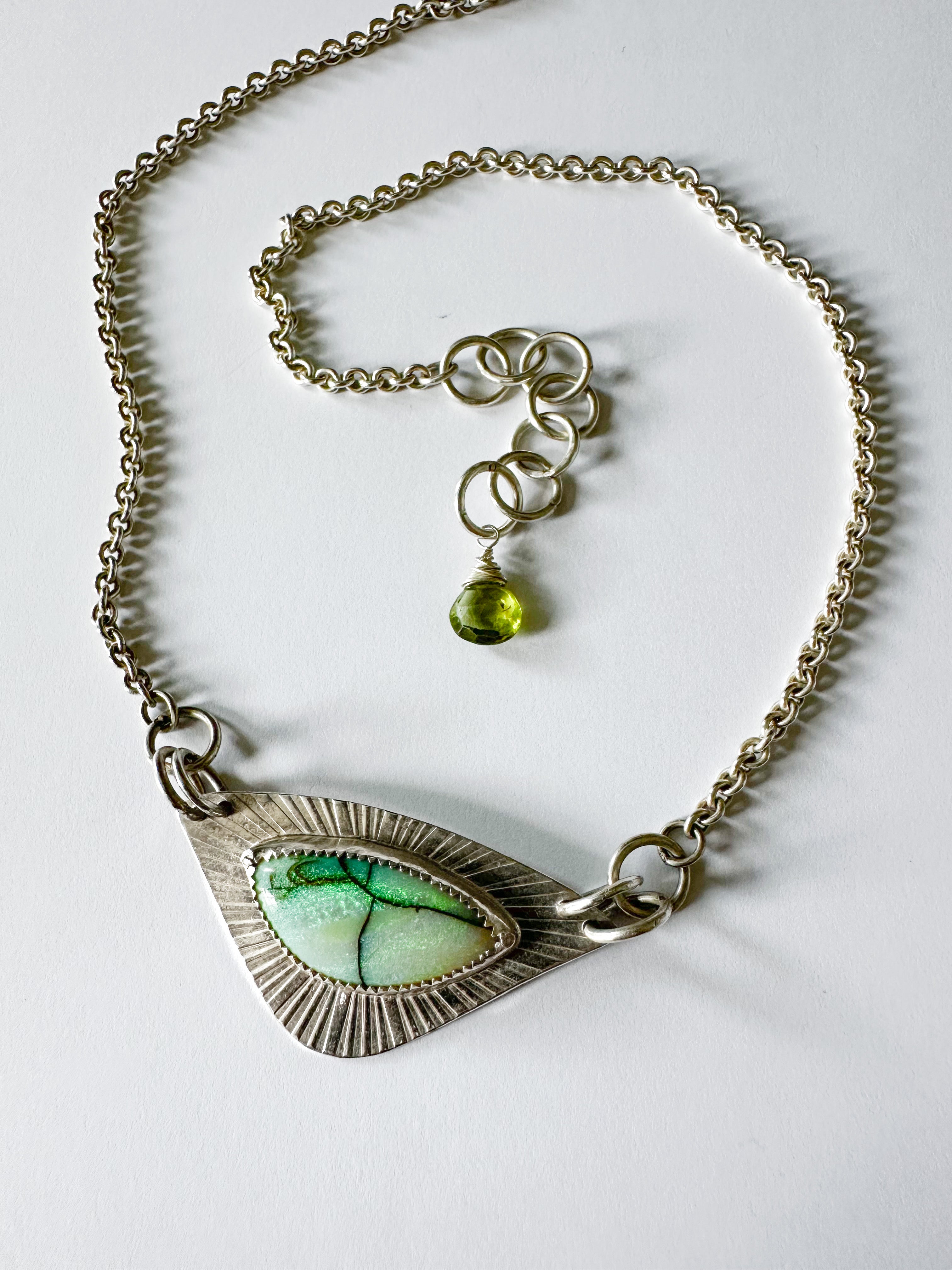 Radiant GreenFire Necklace