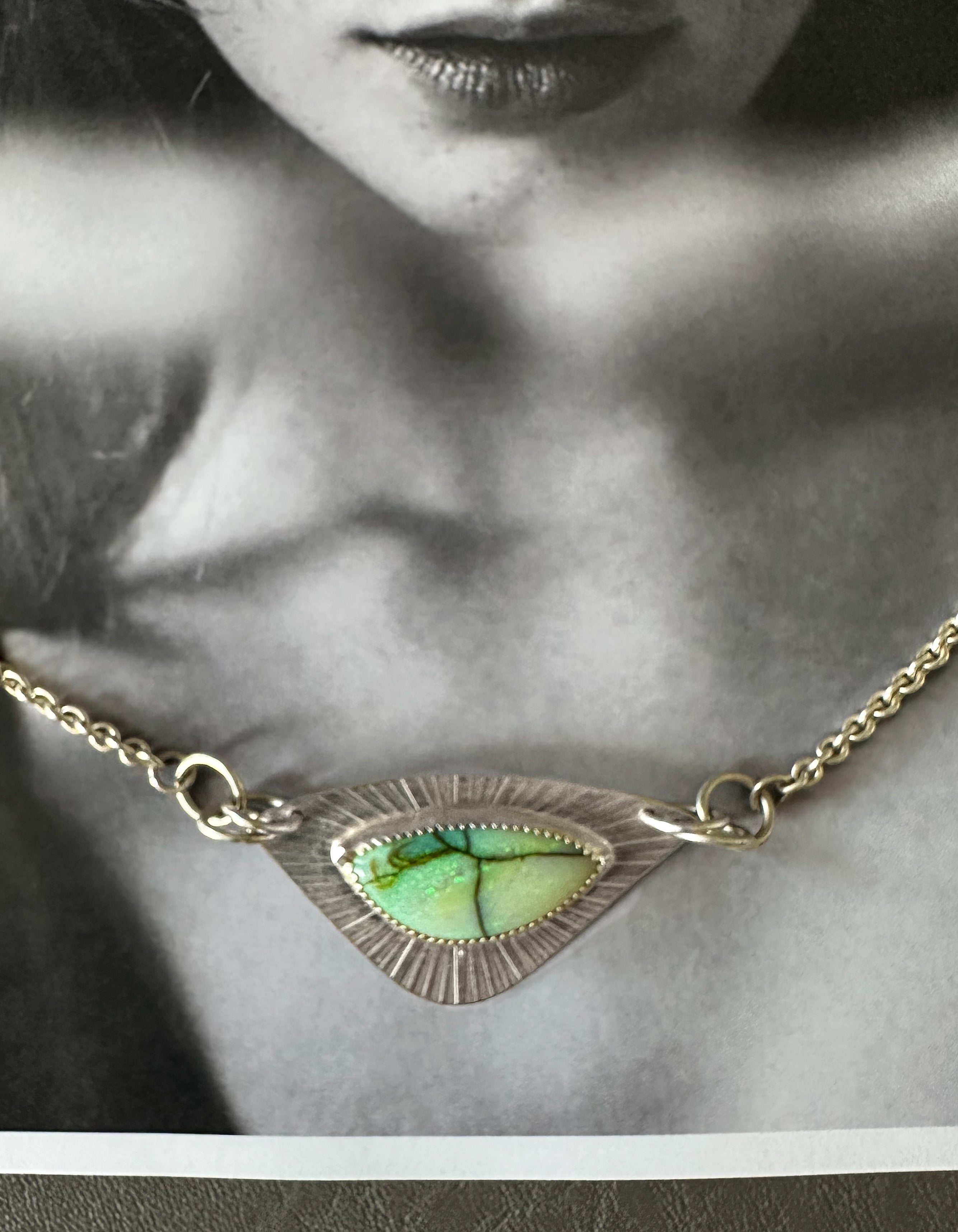 Radiant GreenFire Necklace