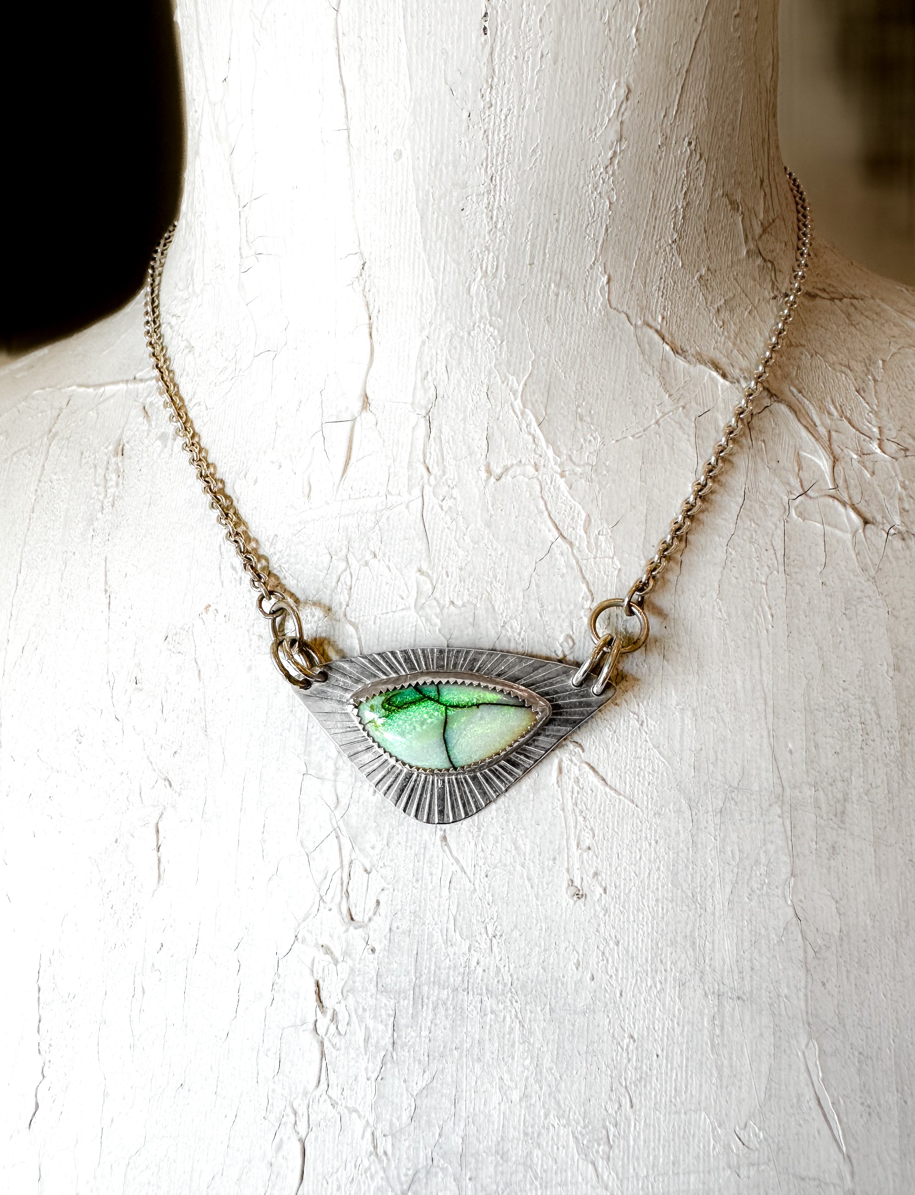 Radiant GreenFire Necklace
