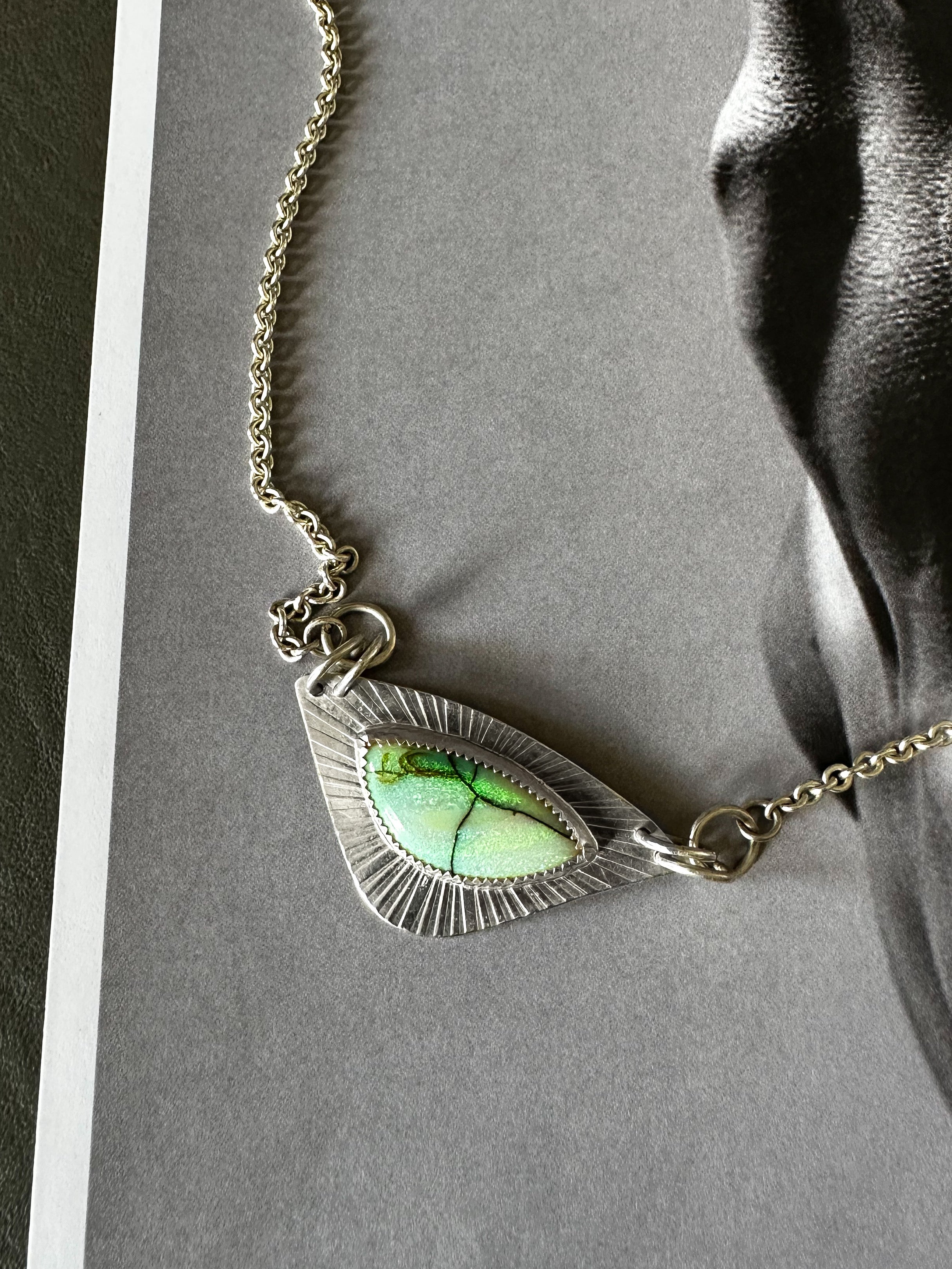 Radiant GreenFire Necklace