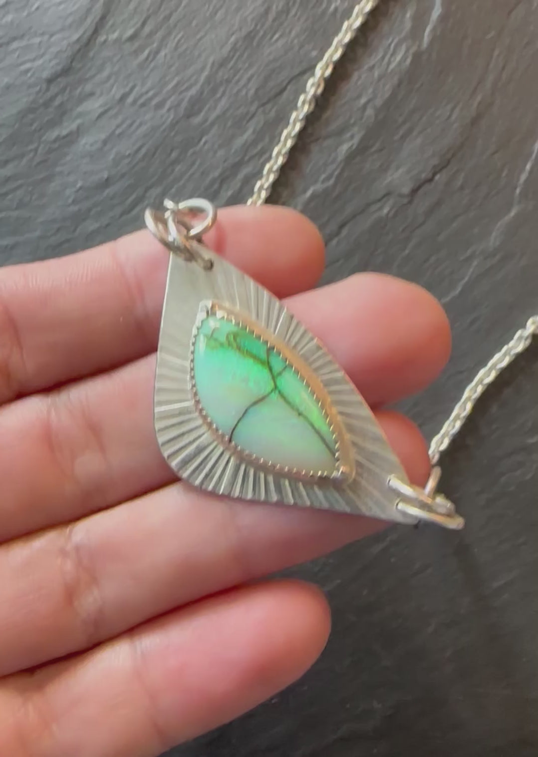 Radiant GreenFire Necklace