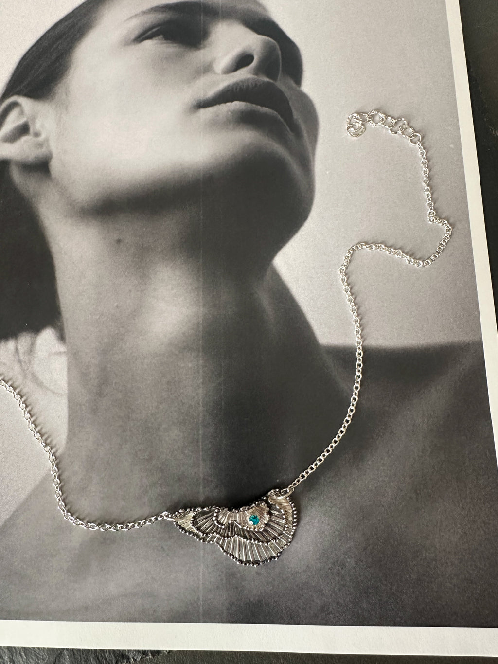 Skywing Pendant- Blue Topaz