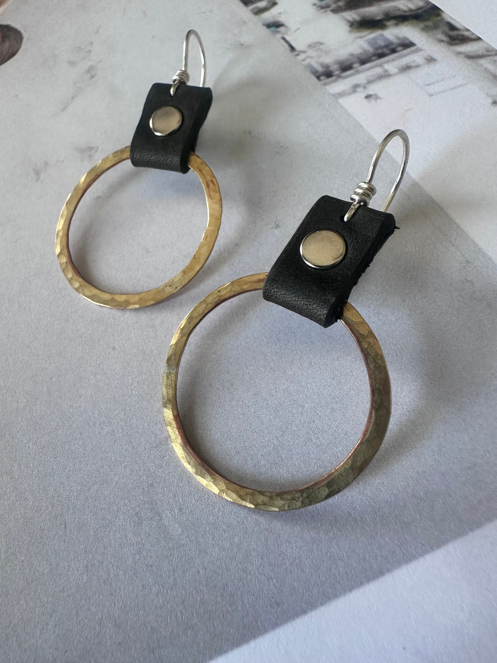 Take the Lead Earrings- Brass Edition