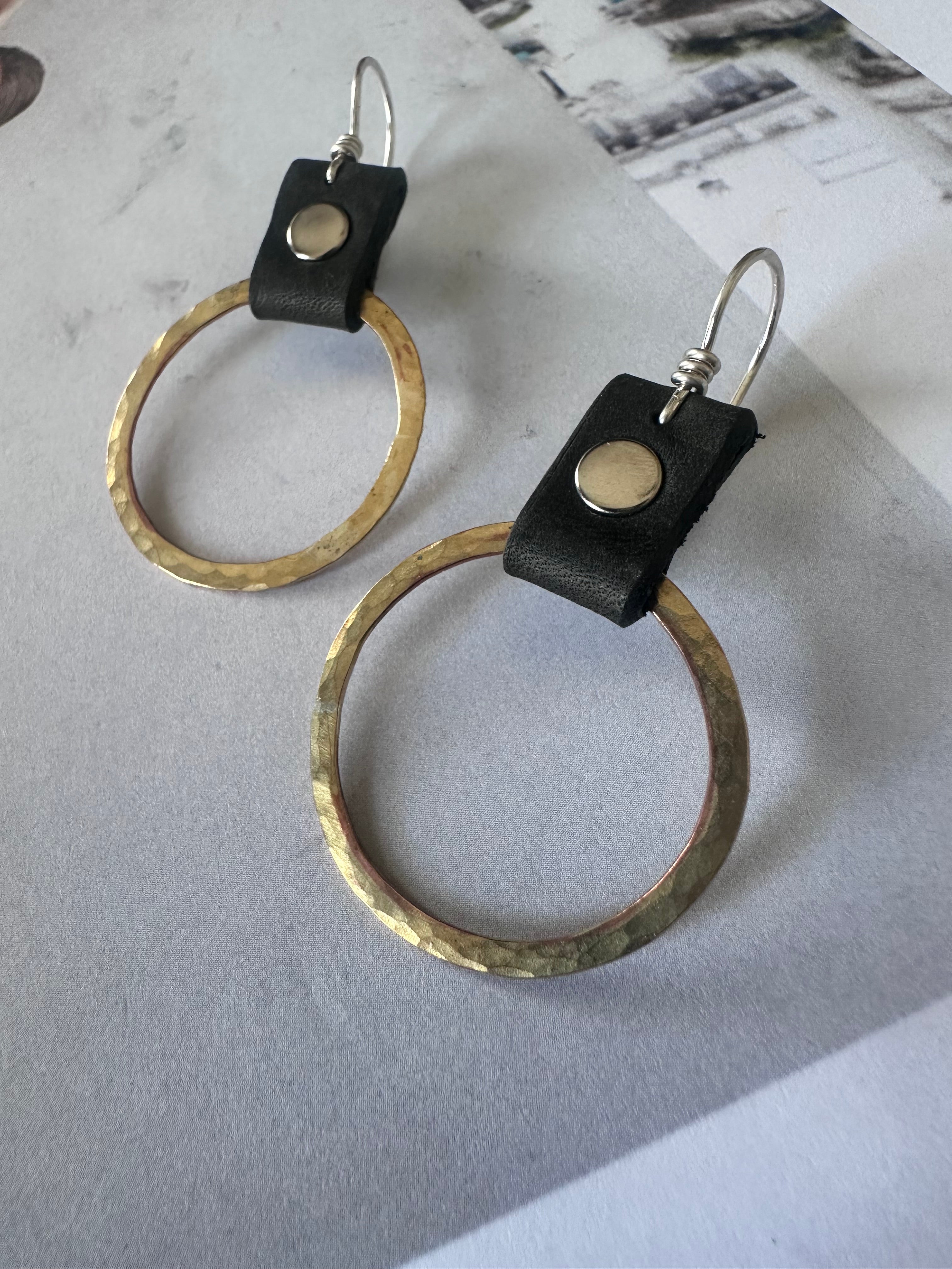 Take the Lead Earrings- Brass Edition