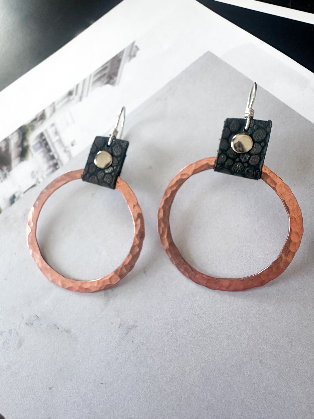 Take the Lead Earrings- Copper Edition