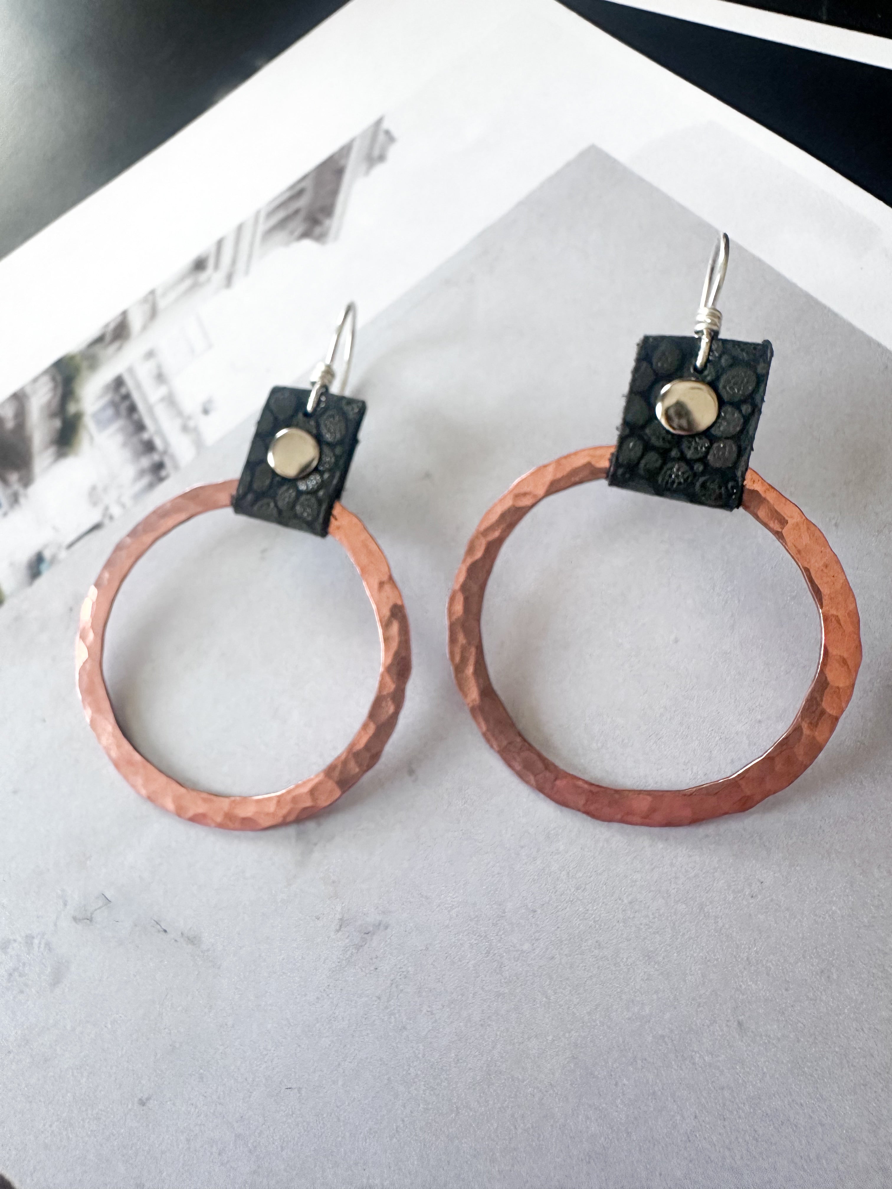 Take the Lead Earrings- Copper Edition