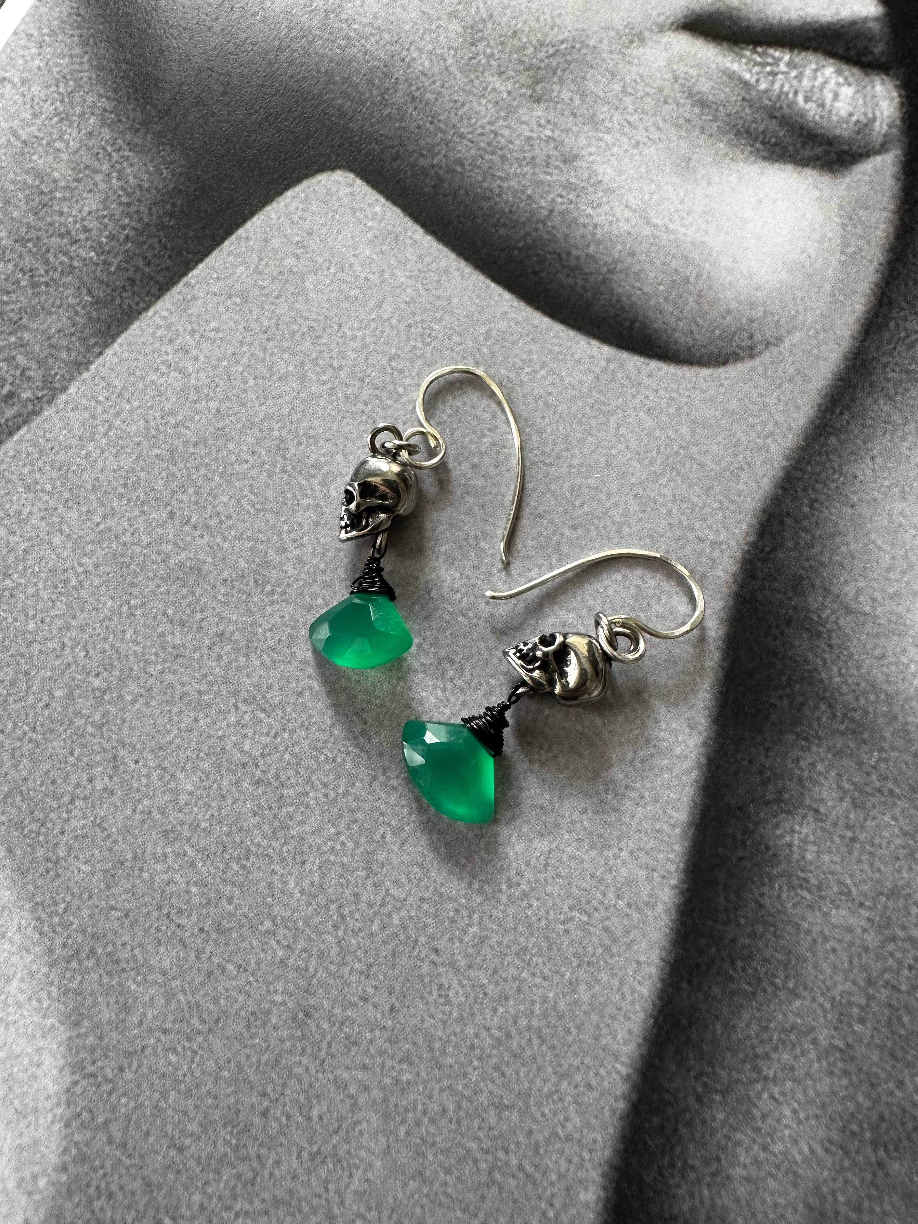 Skull & Gem Earrings
