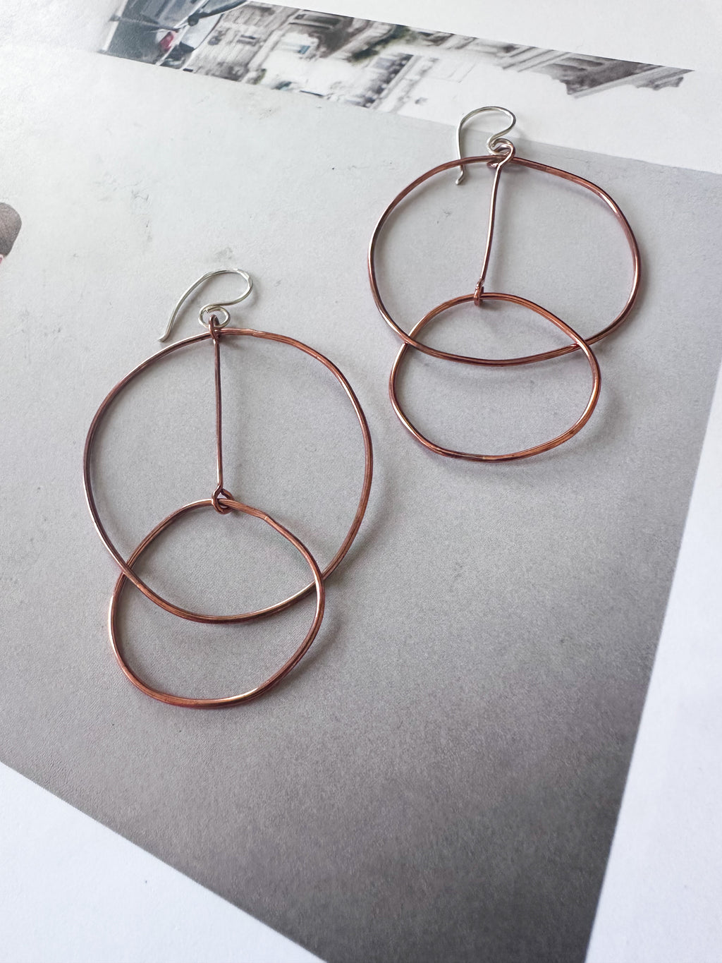 Calder Hoops- copper edition