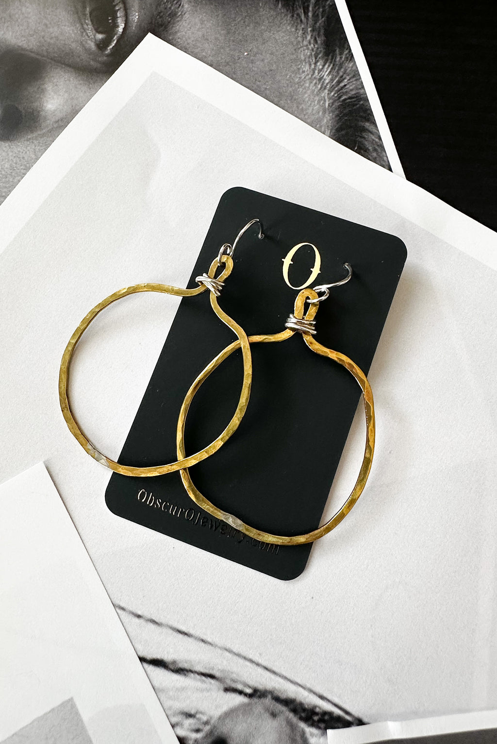 Veruschka Hoops -small brass