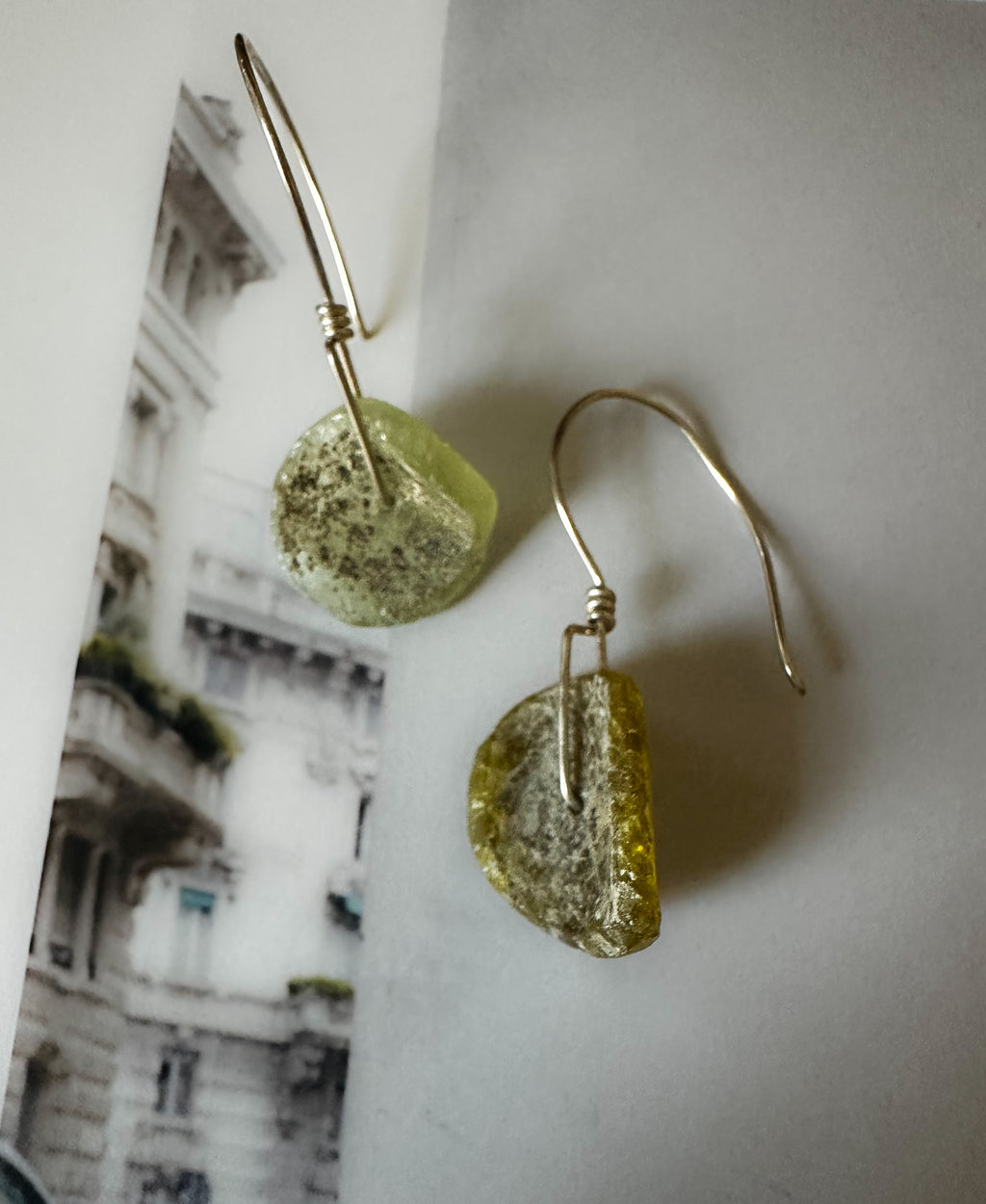 Echos in Green Earrings