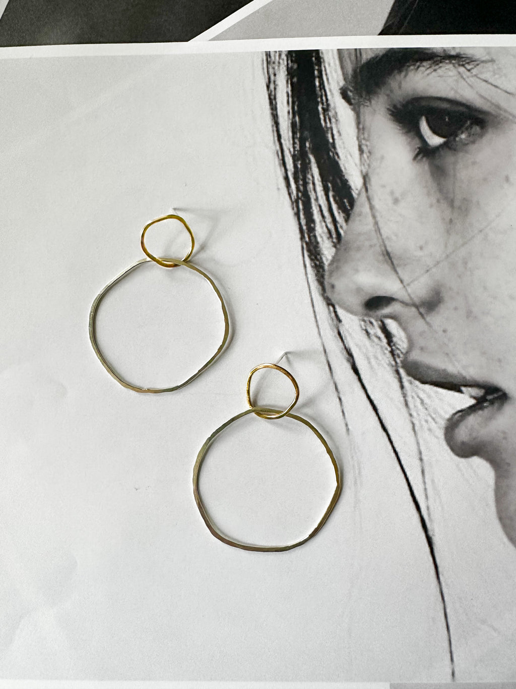 Barcelona Hoops -Sterling & Gold