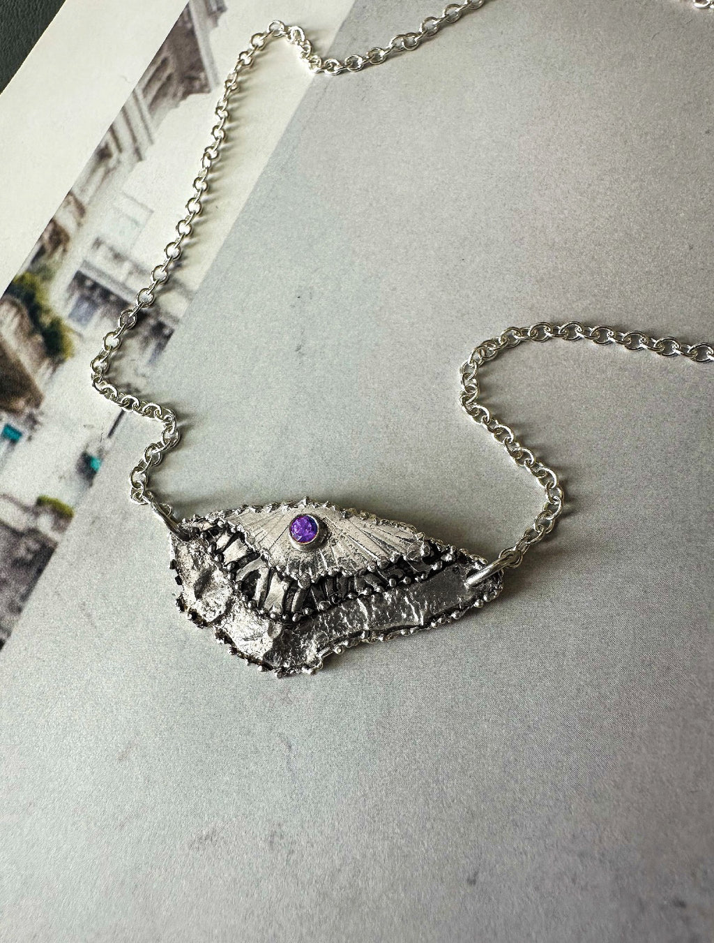 Skywing Pendant -Amethyst