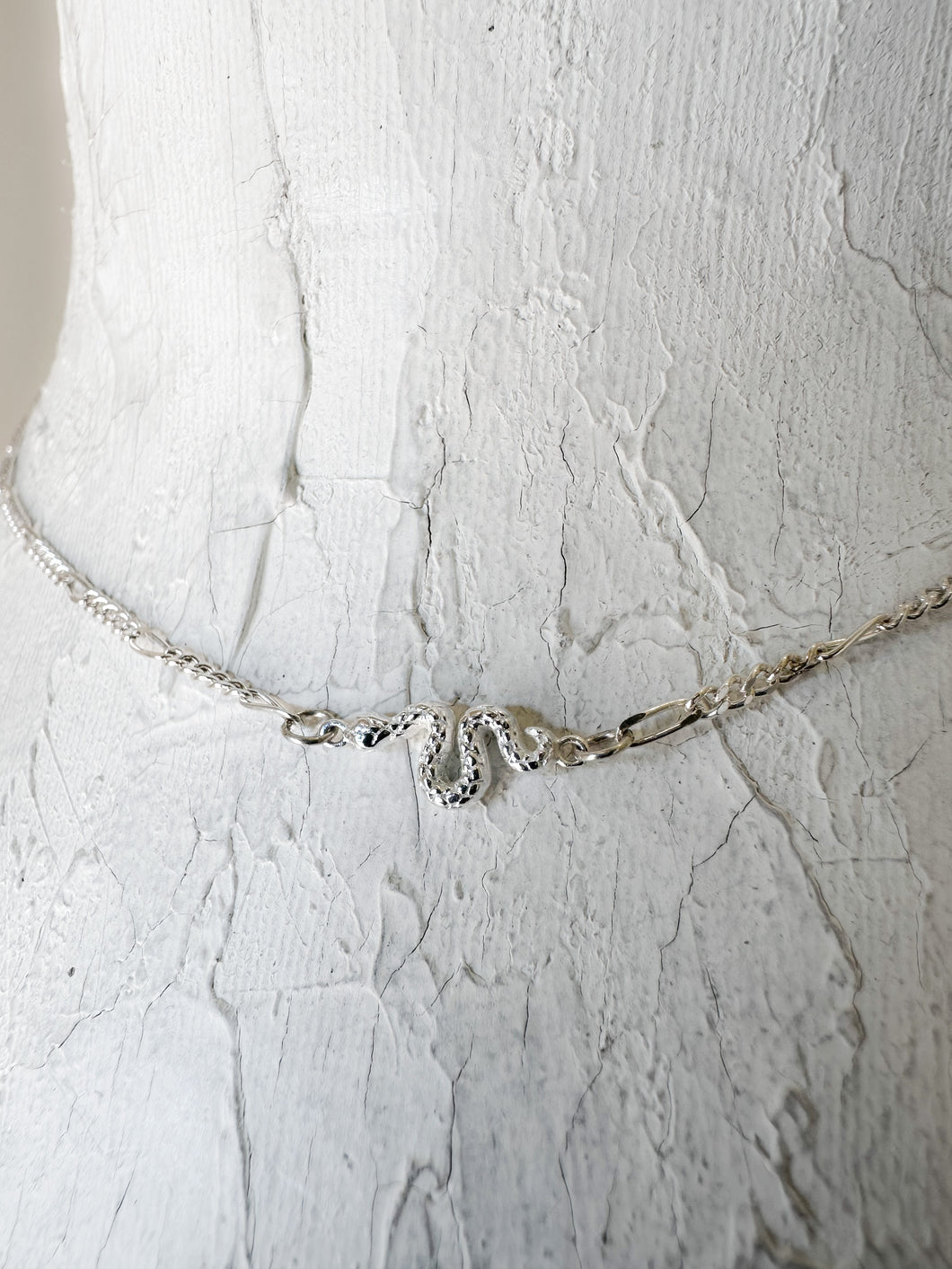 Serpent Necklace-Silver