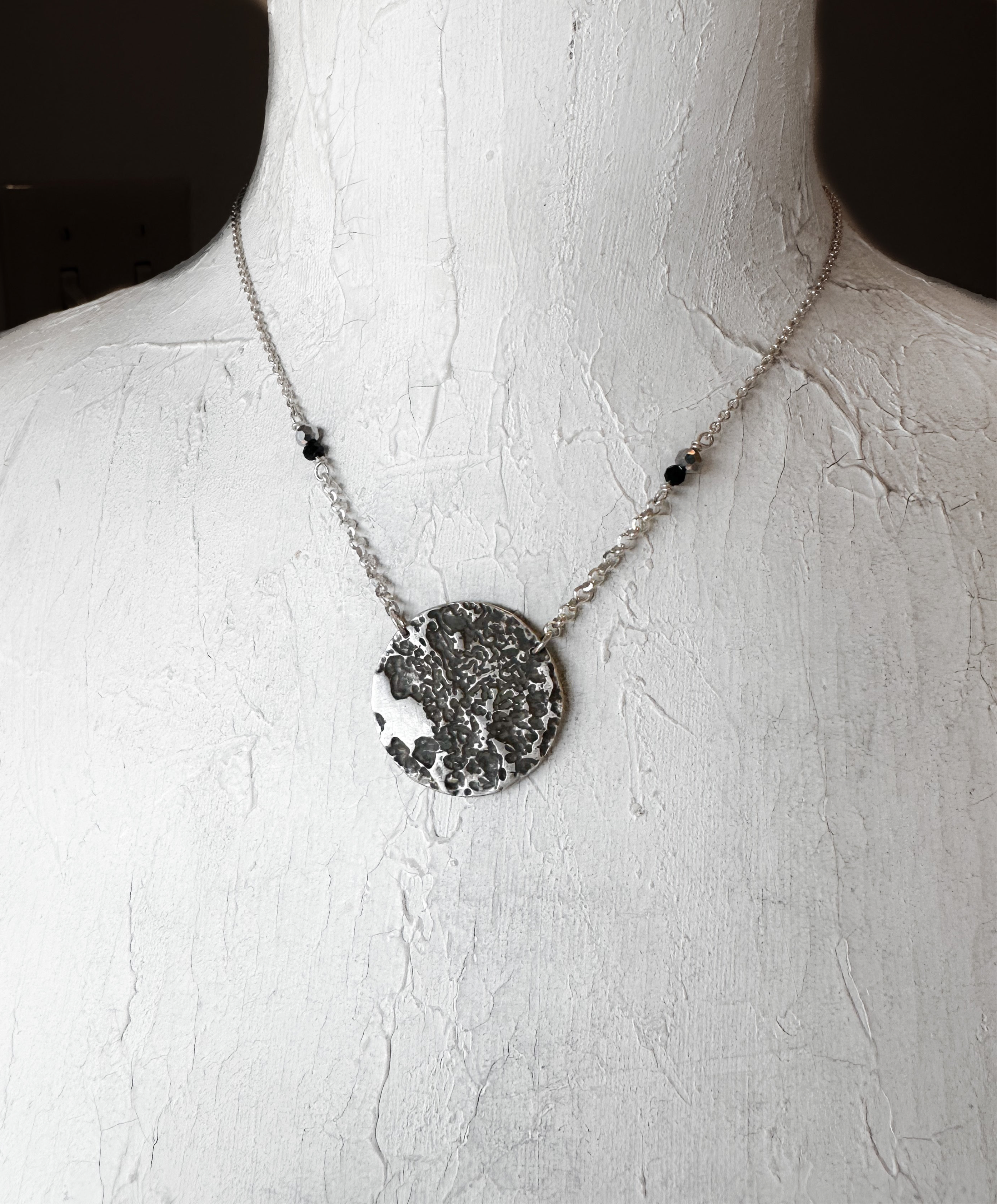 Dark side of the Moon Necklace