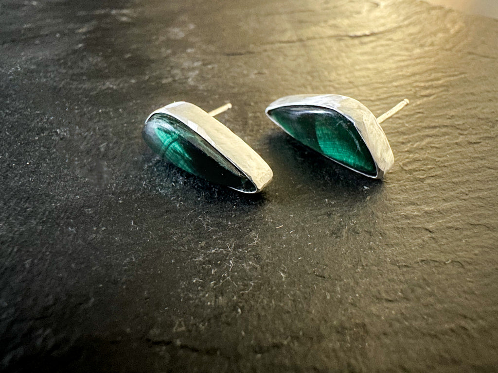 Malachite Mayhem Studs