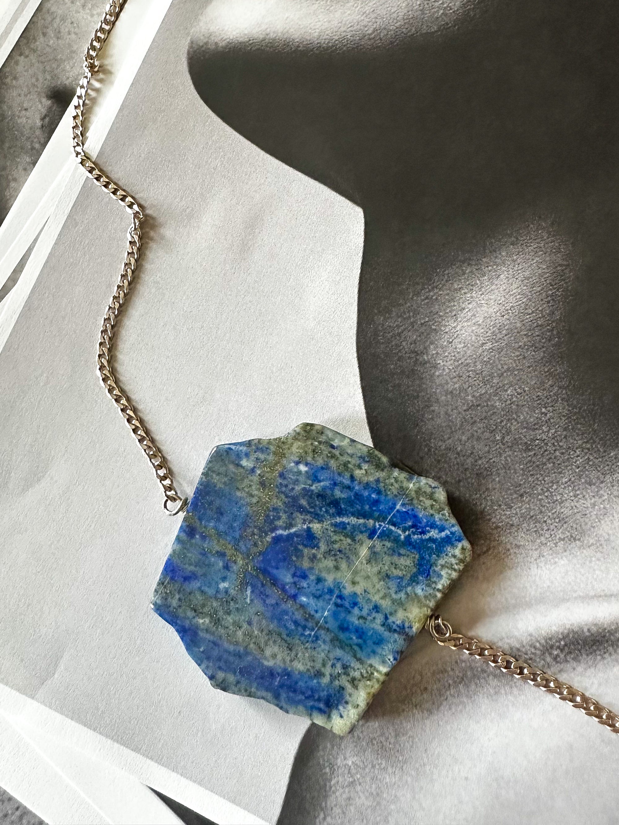Lapis Slab Necklace