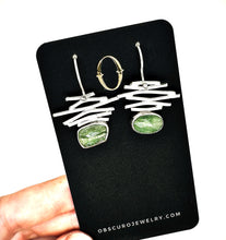 Load image into Gallery viewer, Confetti Earrings with Green Kyanite