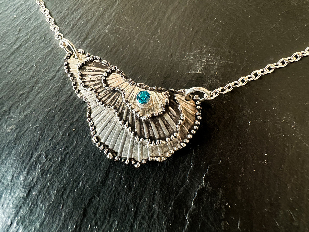 Skywing Pendant- Blue Topaz