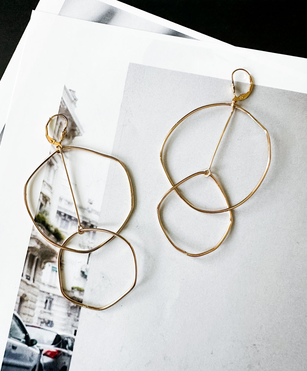 Calder Earrings in 14/20 Gold