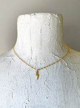Load image into Gallery viewer, Lightning Bolt Necklace-gold-filled