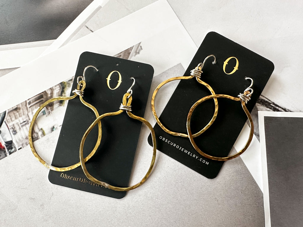 Veruschka Hoops -small brass