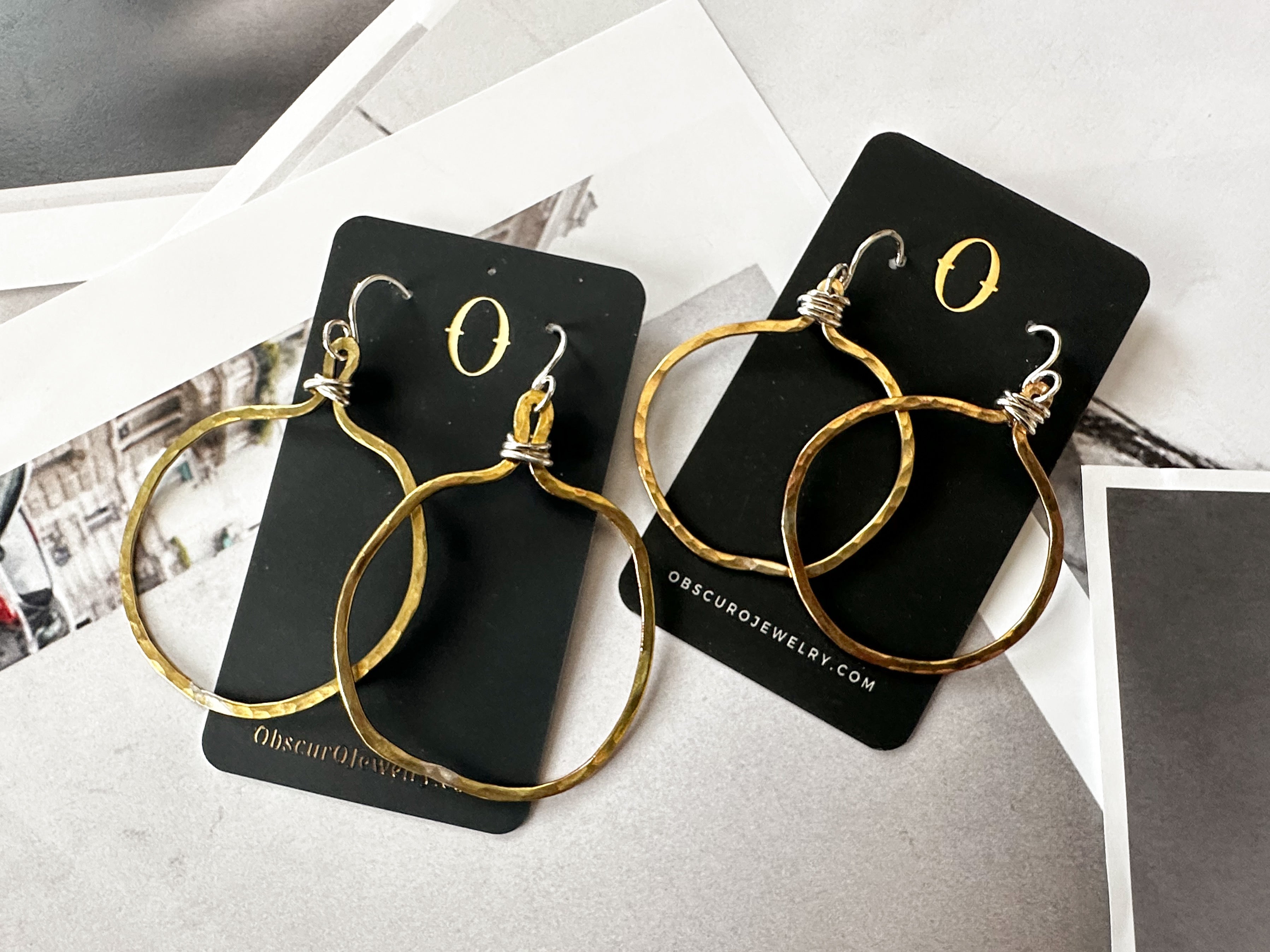 Veruschka Hoops -small brass