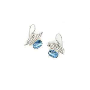 Confetti Earrings-Blue Topaz