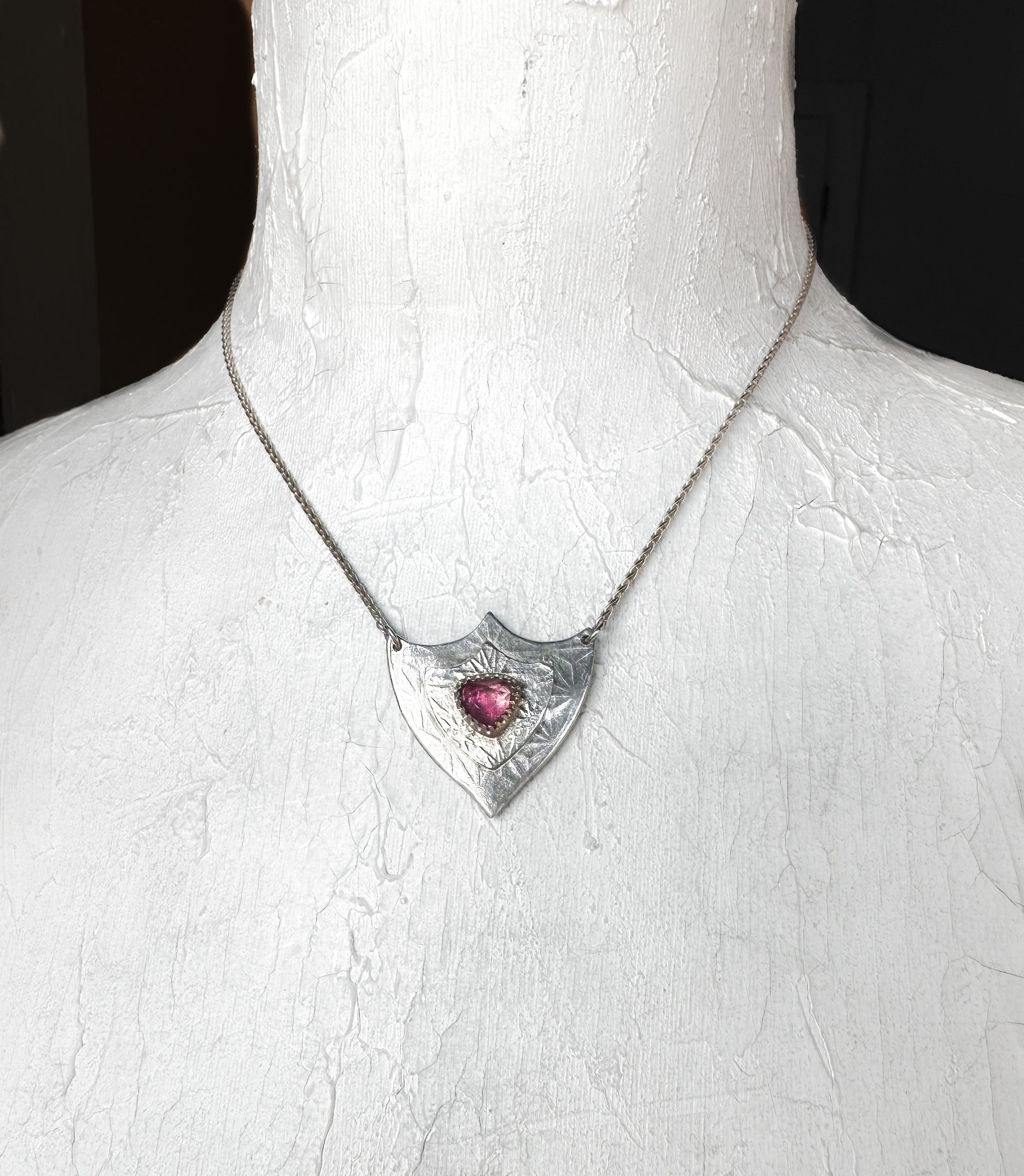 ObscurO Shield in Pink Tourmaline- Cupid