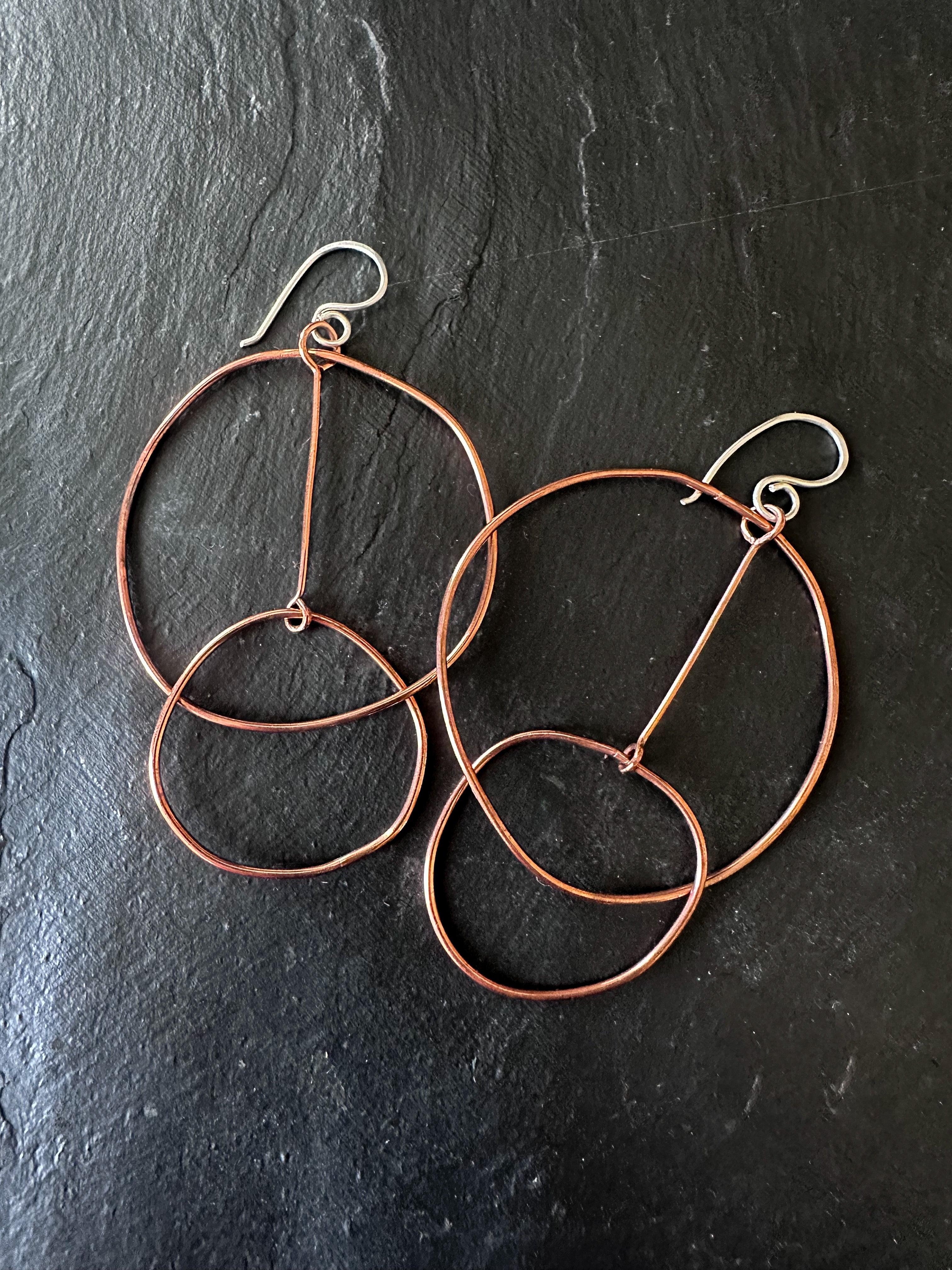 Calder Hoops- copper edition