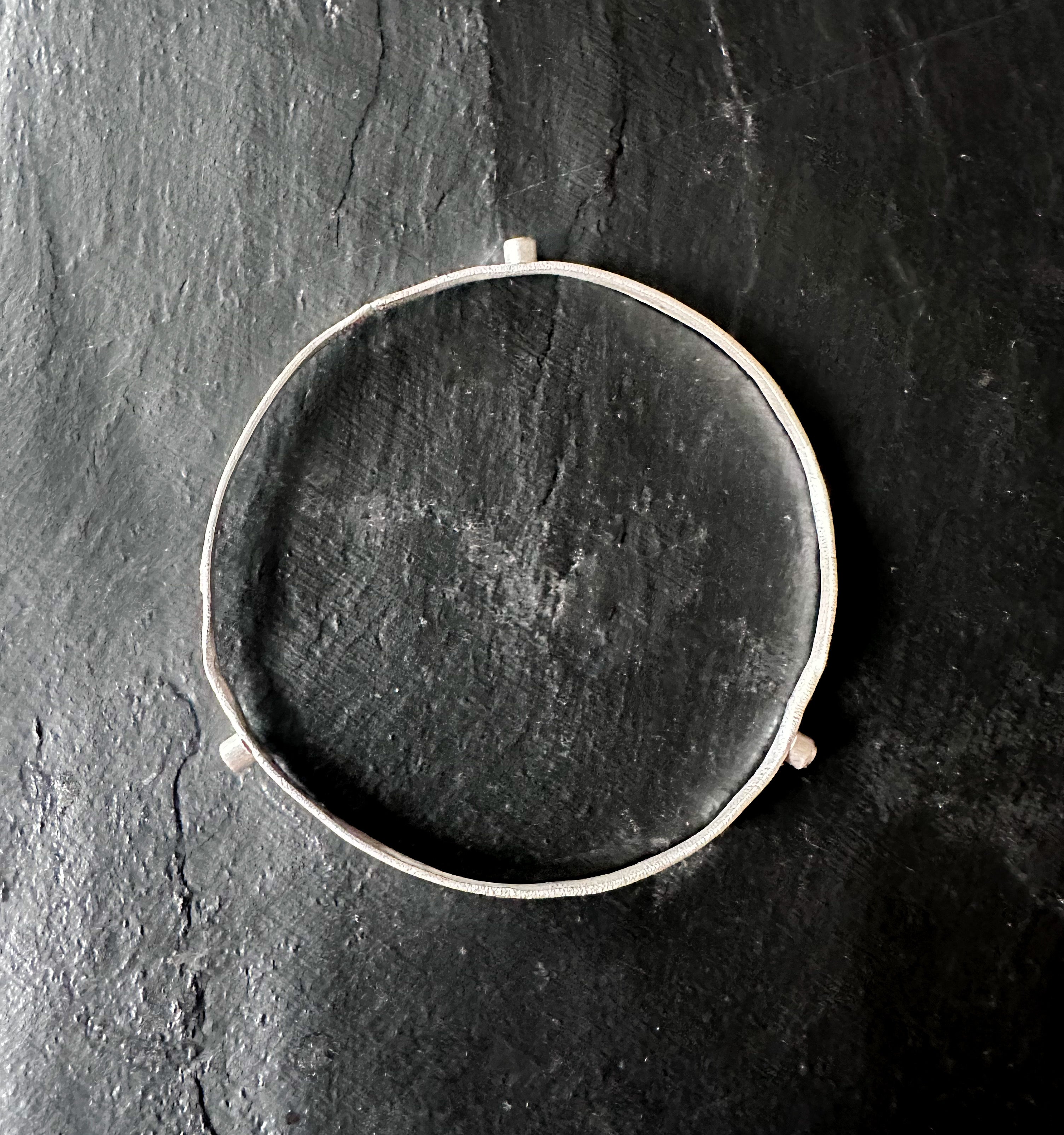 Distilled Rotation Bangle (with midnight blue spinal)