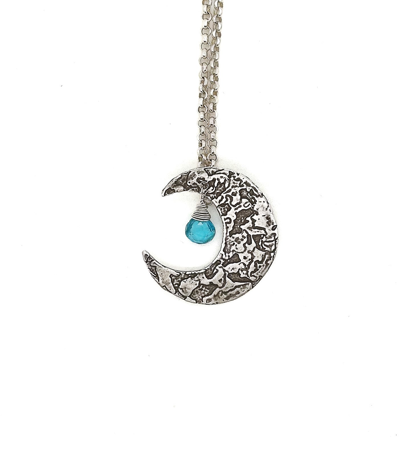Blue Moon Drop Necklace