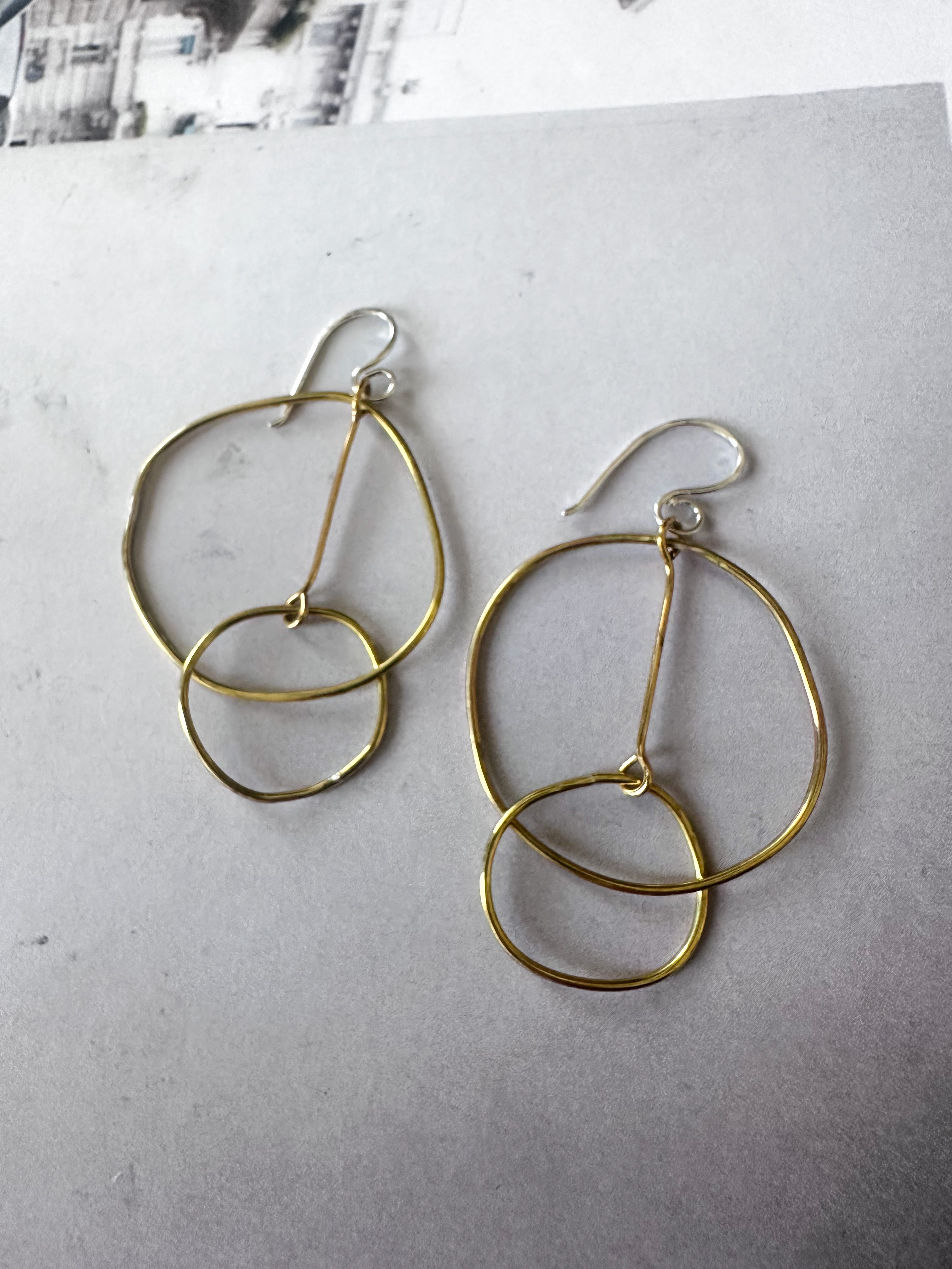 Calder Hoops- brass edition