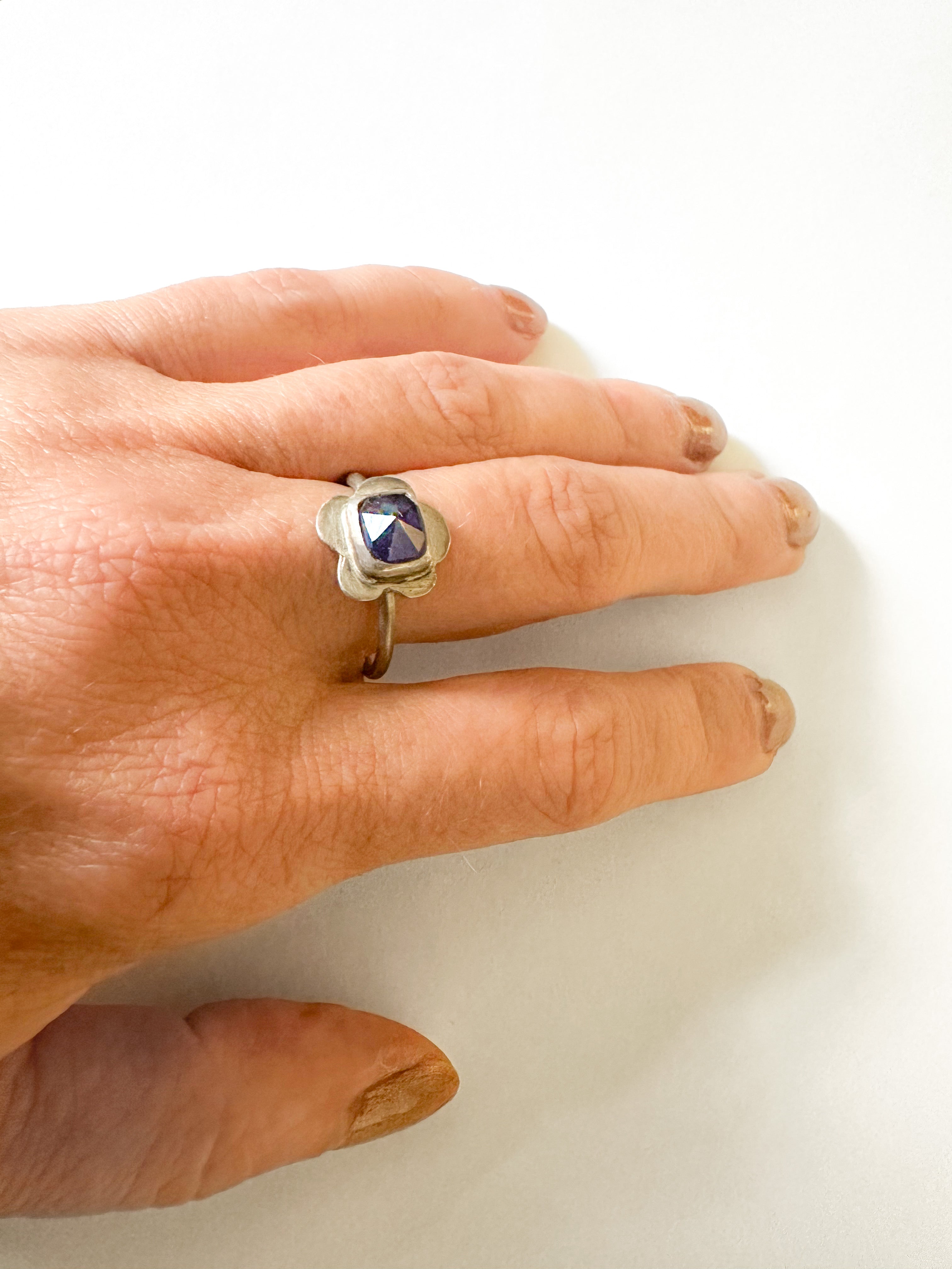 Nocturnal Pyramid Ring