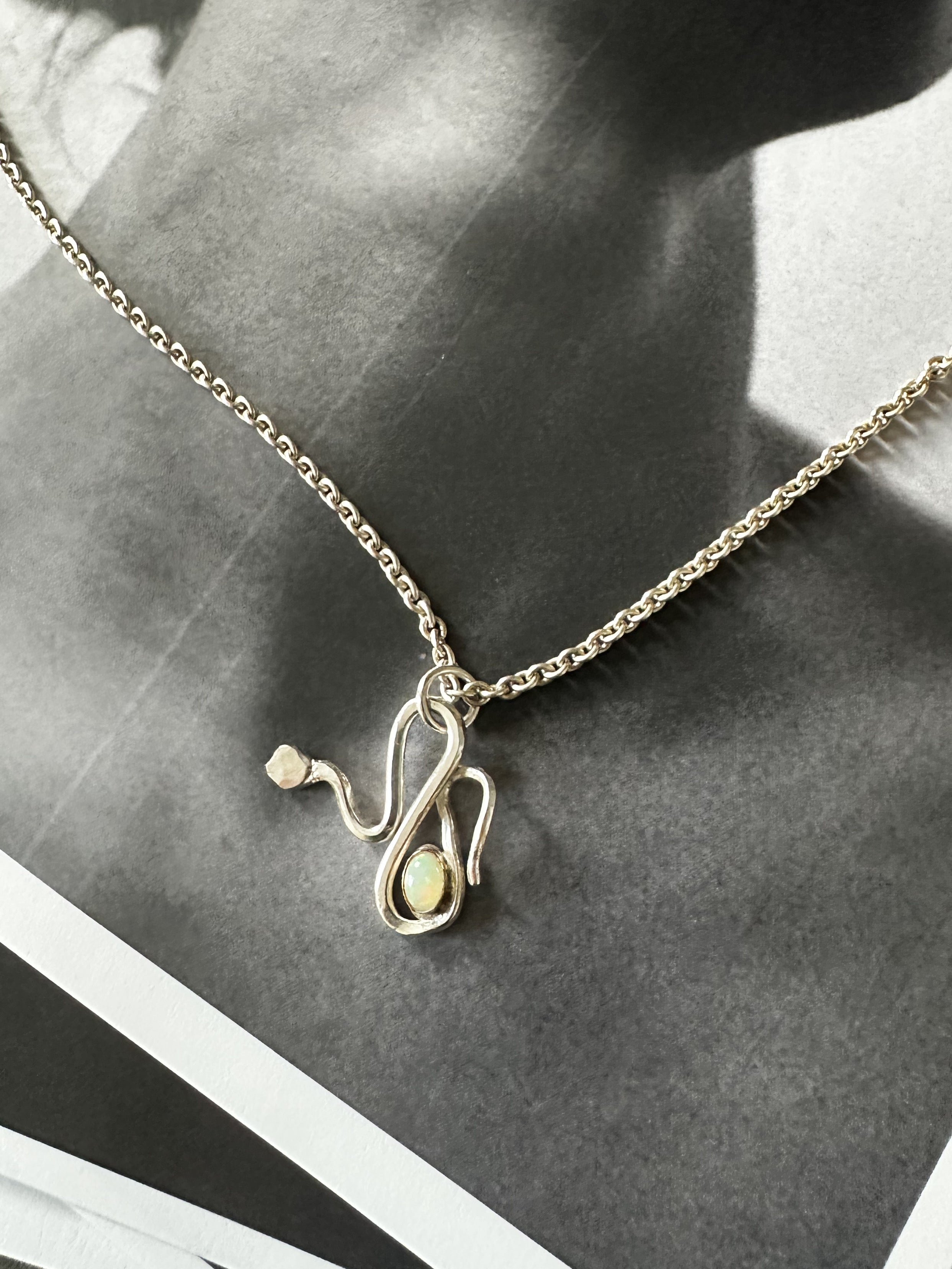 Sideways Serpent Necklace