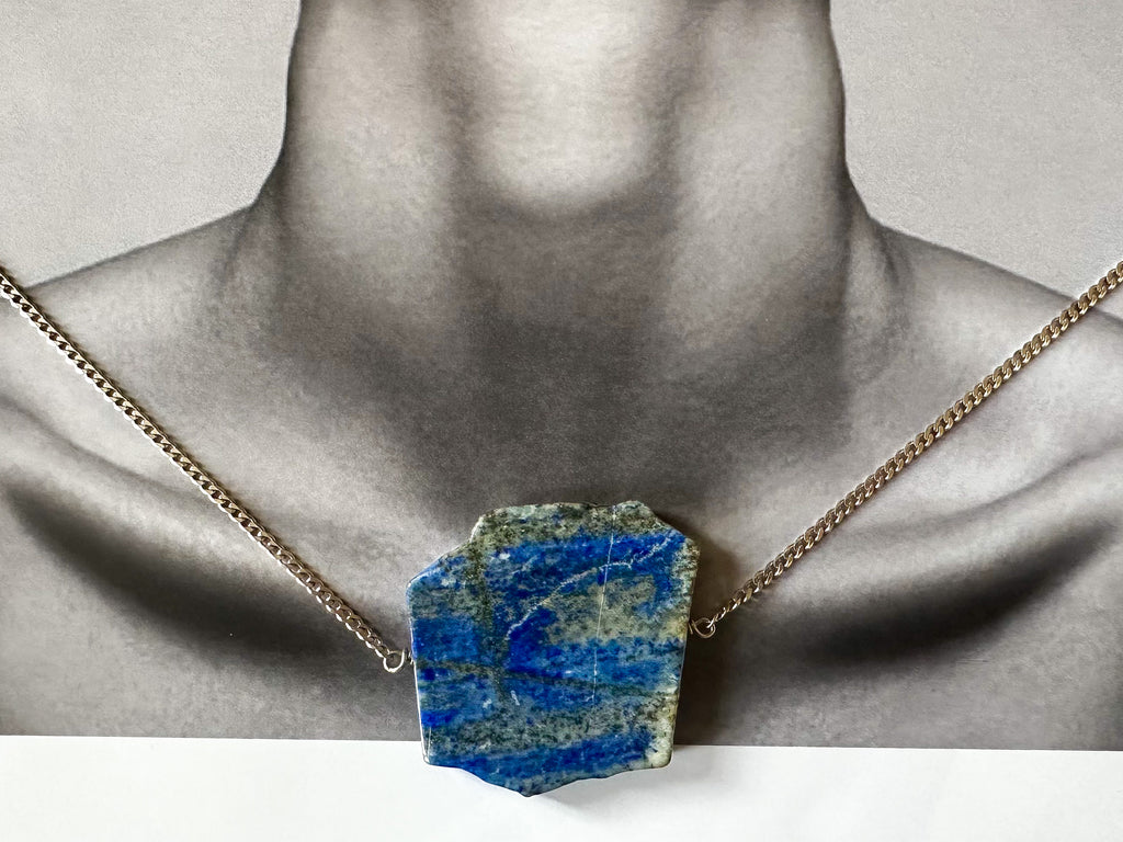 Lapis Slab Necklace