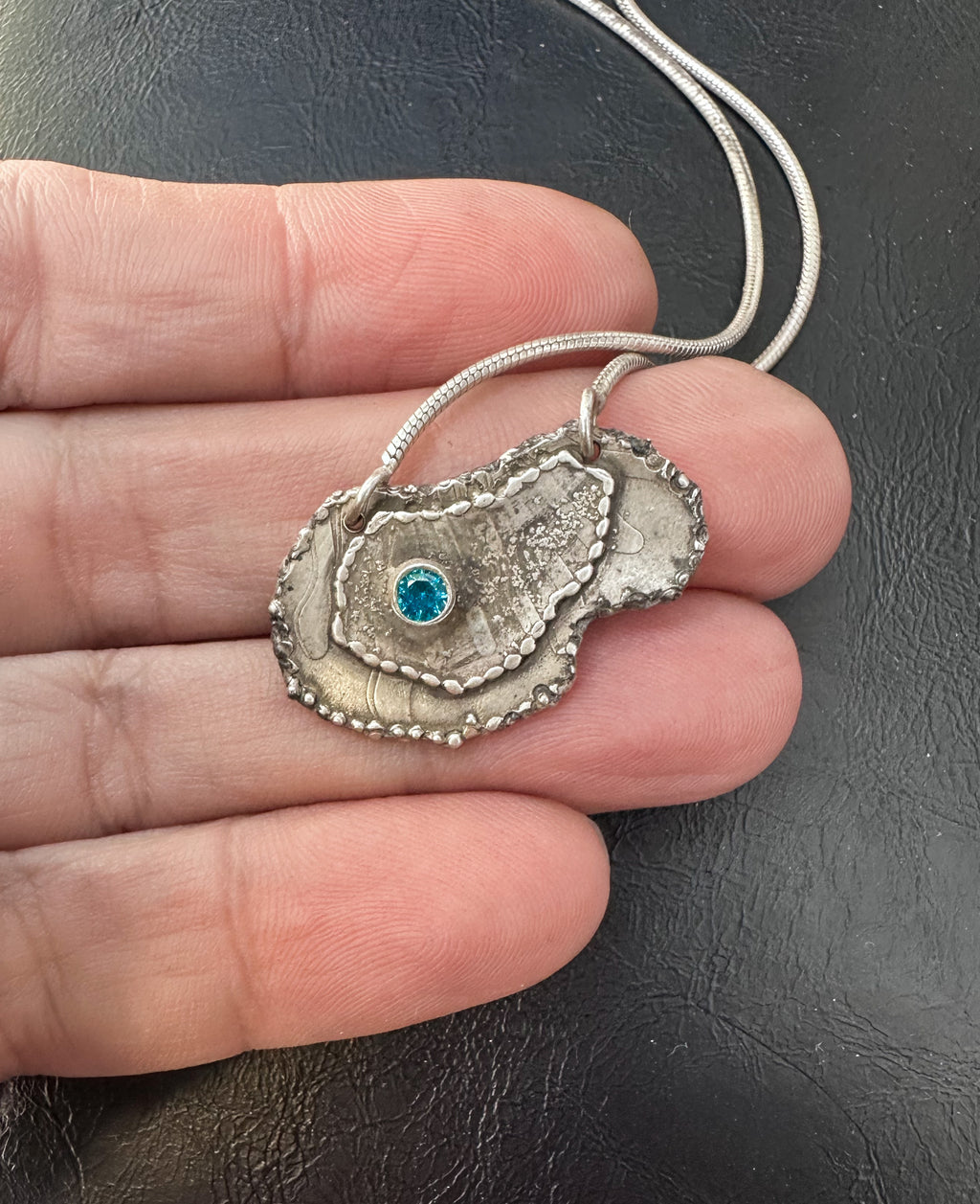Skywing pendant- Topaz