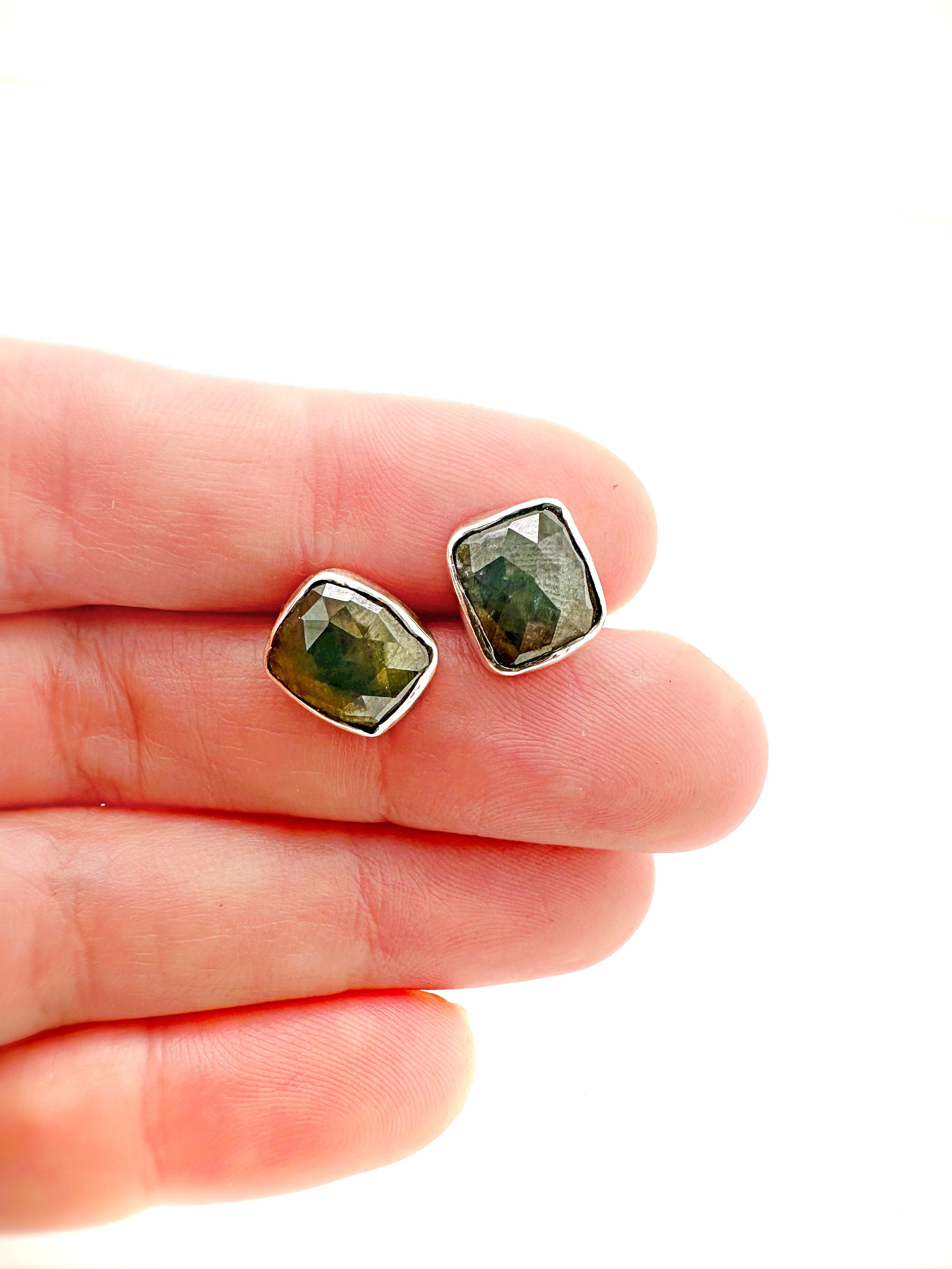 Sapphire Pillow Studs