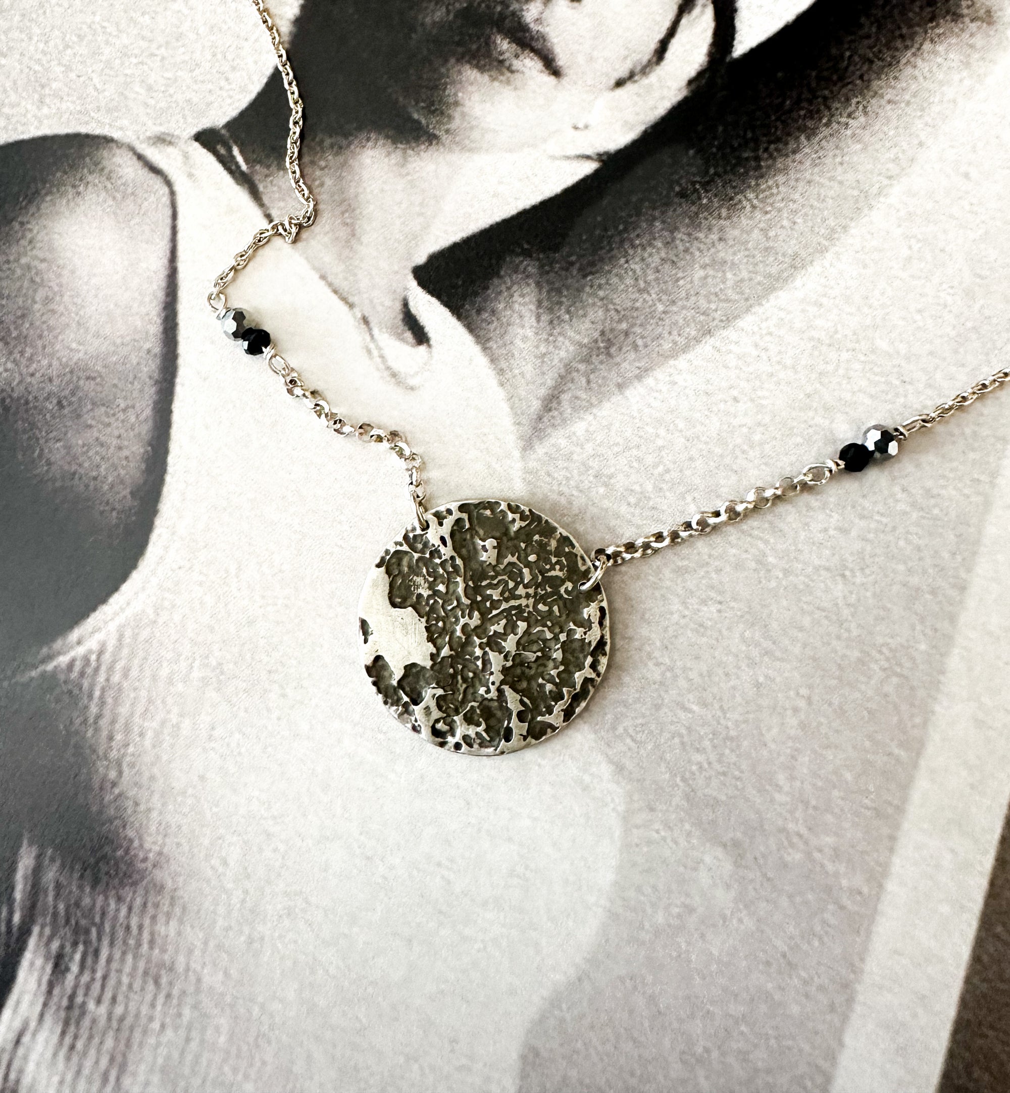 Dark side of the Moon Necklace