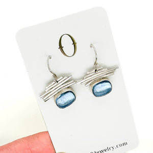 Confetti Earrings-Blue Topaz