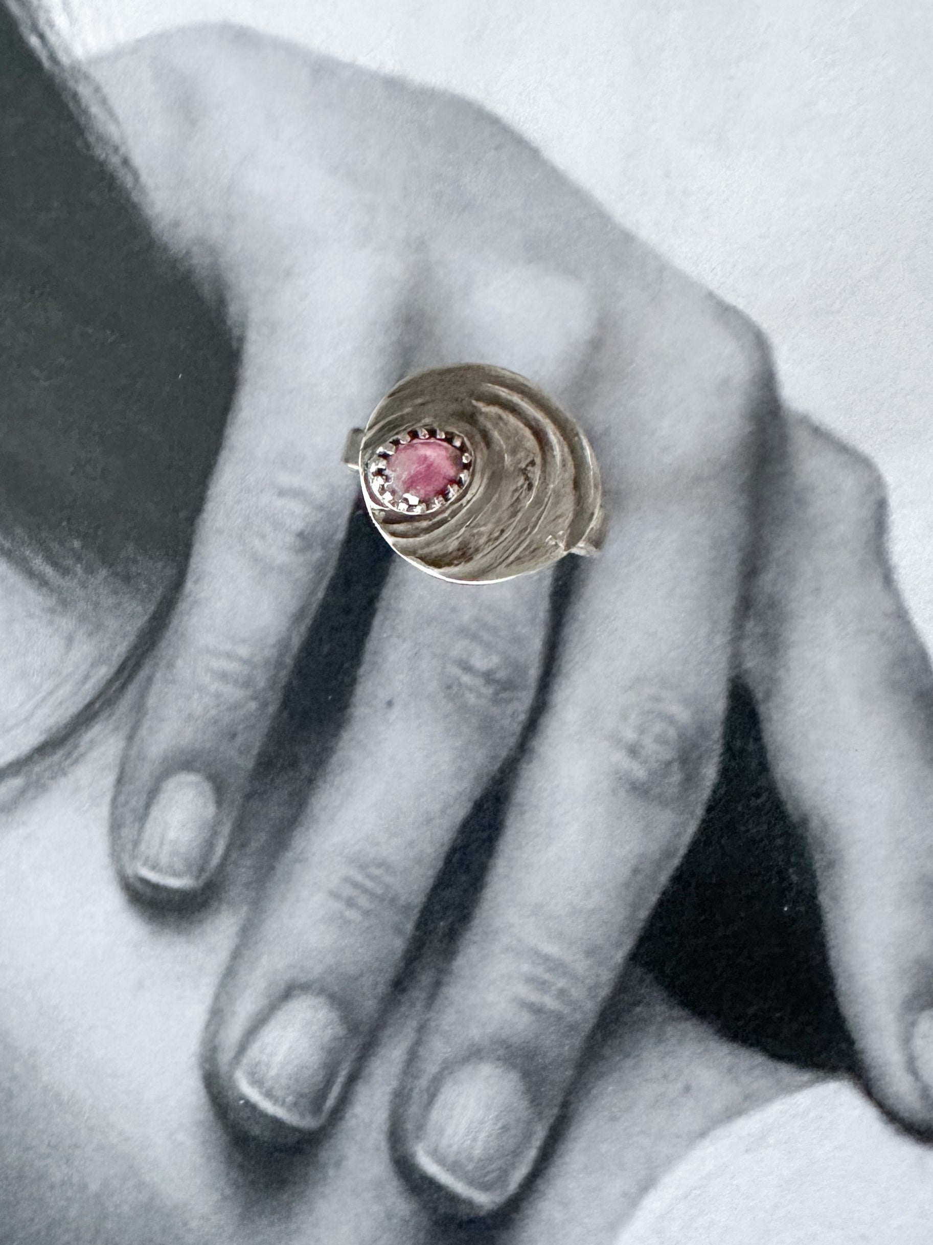 Pink Saturn Ring