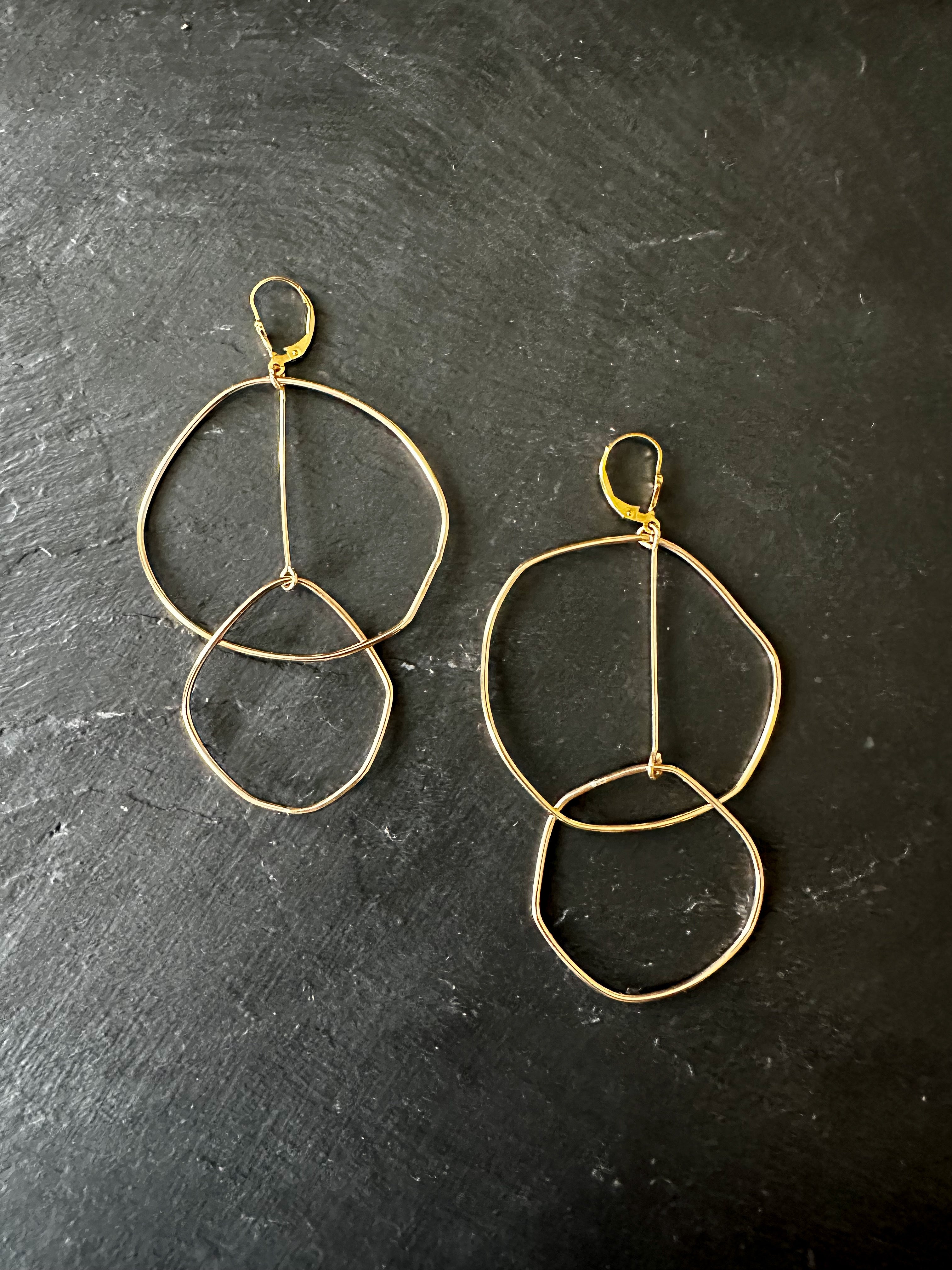 Calder Earrings in 14/20 Gold