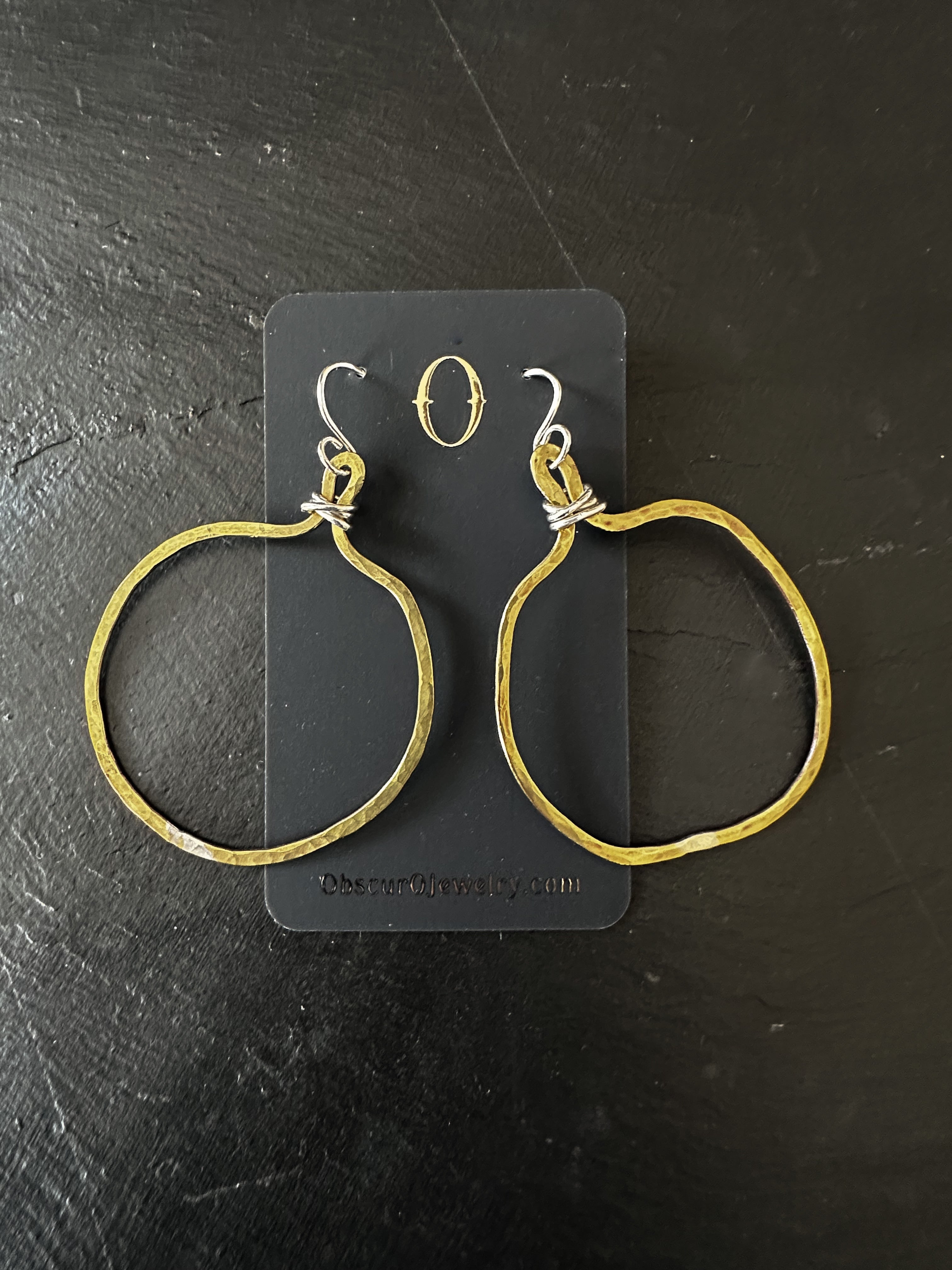 Veruschka Hoops -small brass