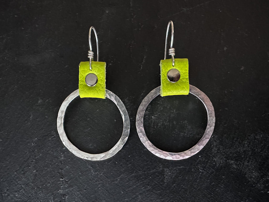 Take the Lead Earrings- Fluorescent Green Edition