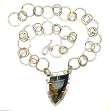 Load image into Gallery viewer, Tiger’s Eye Shield Maiden Necklace