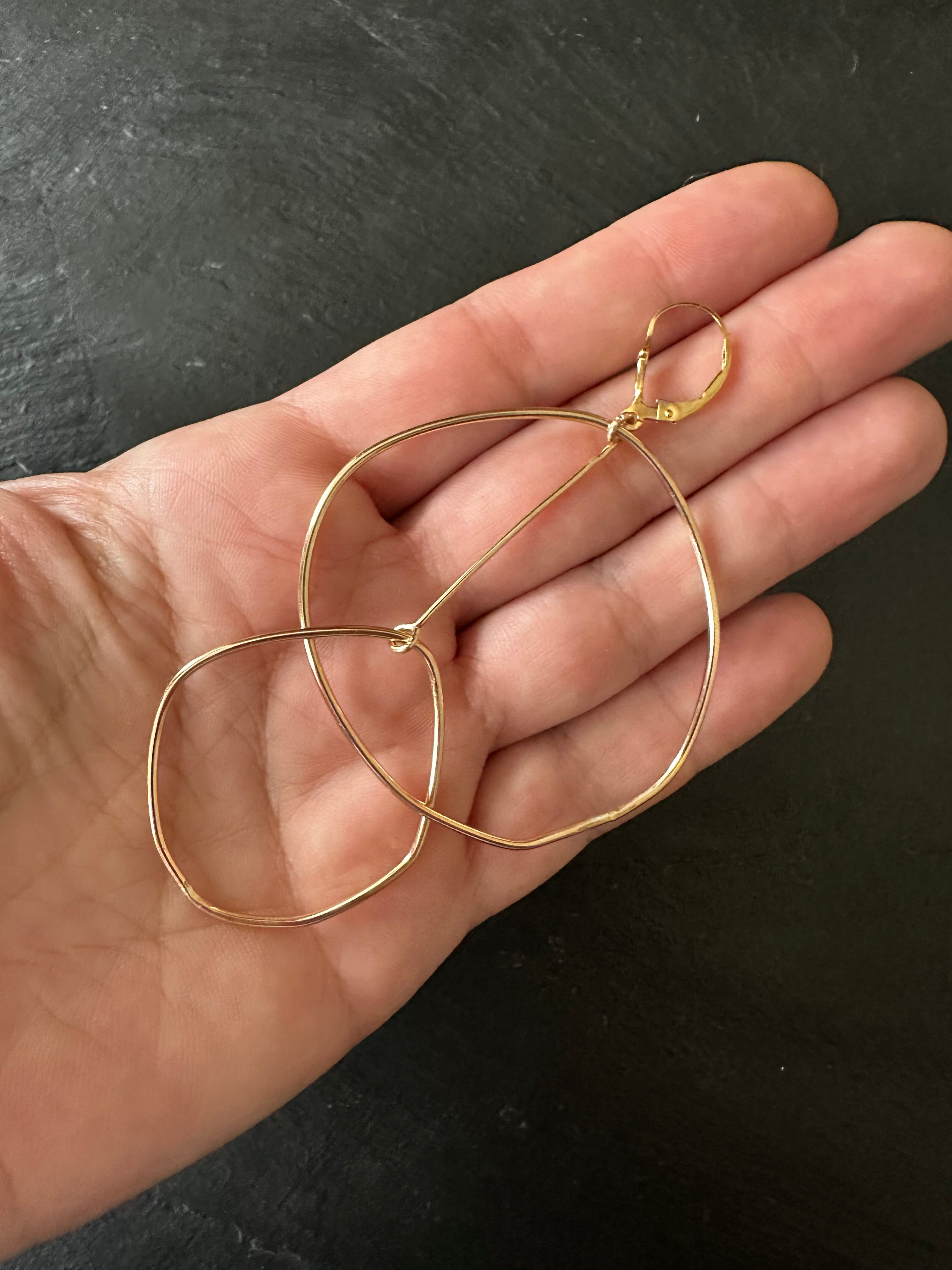 Calder Earrings in 14/20 Gold