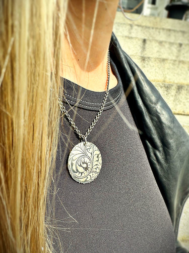 Embossed Necklace