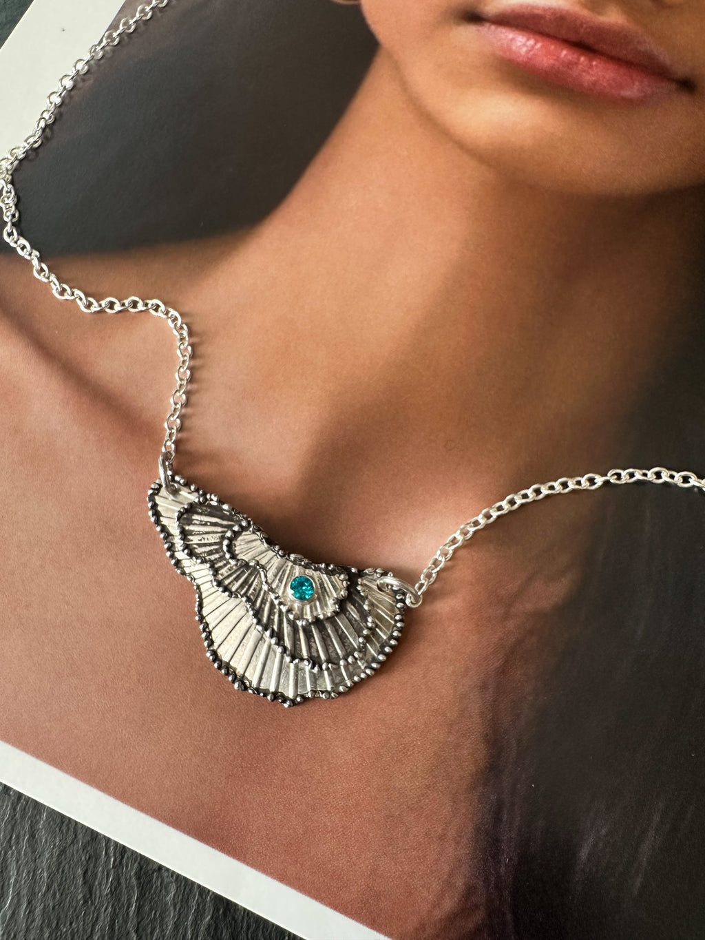Skywing Pendant- Blue Topaz