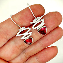 Load image into Gallery viewer, Confetti Earrings with Garnet