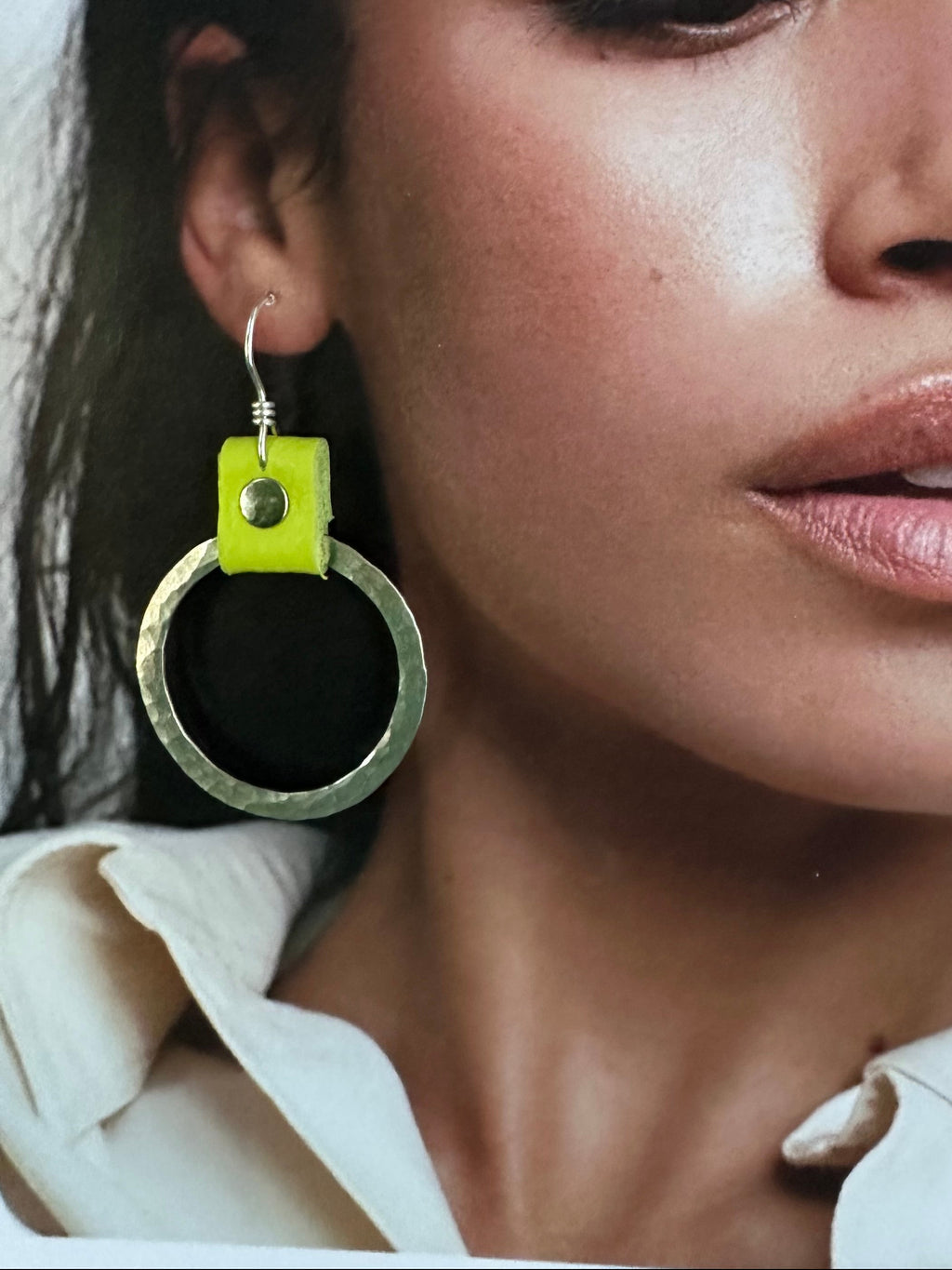 Take the Lead Earrings- Fluorescent Green Edition